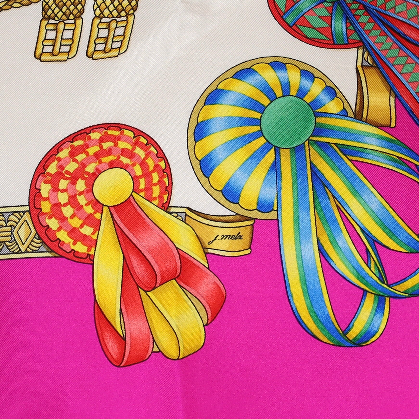 Pristine Hermès Les Rubans Du Cheval Silk Scarf