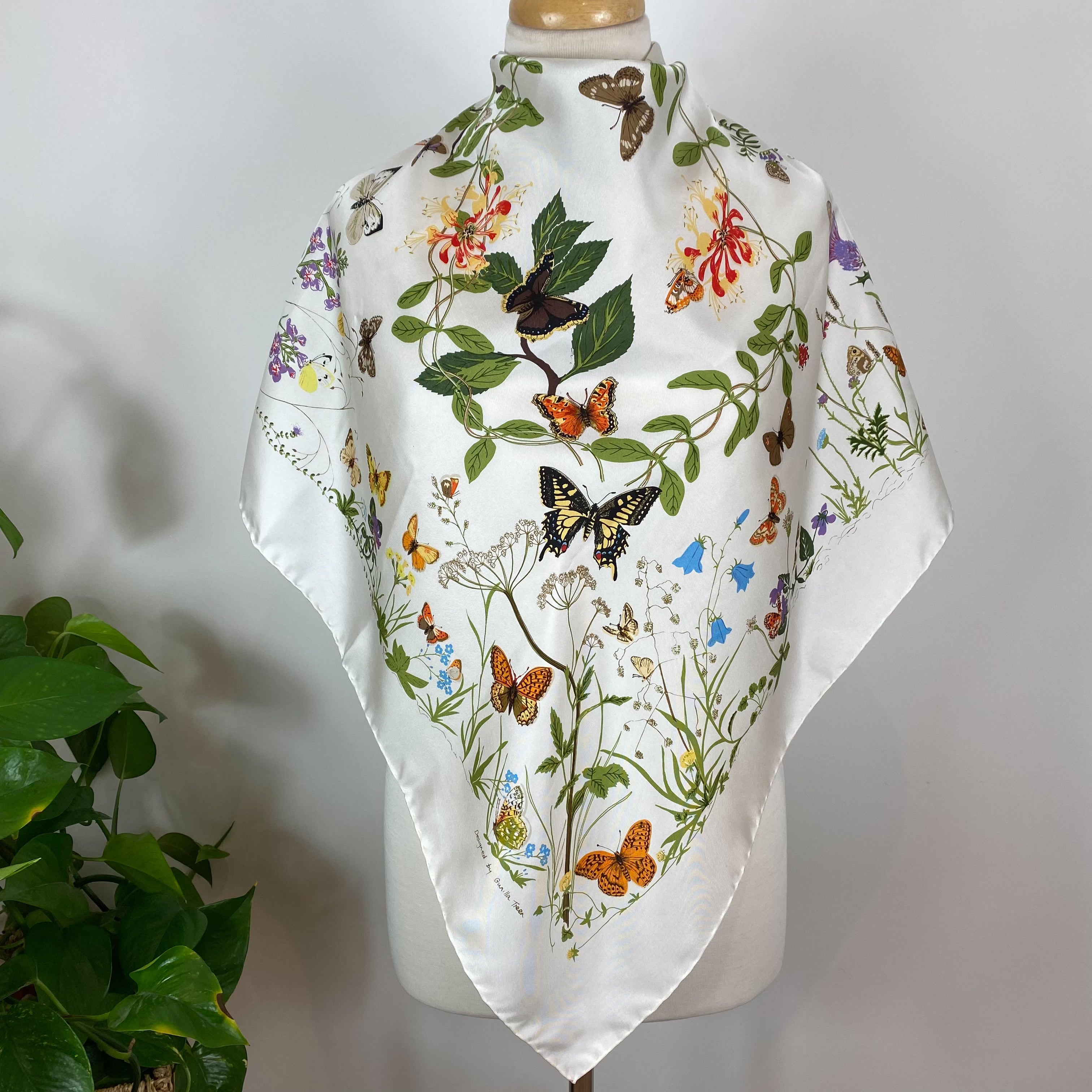 Cottage Garden Floral Beckford Silk Scarf