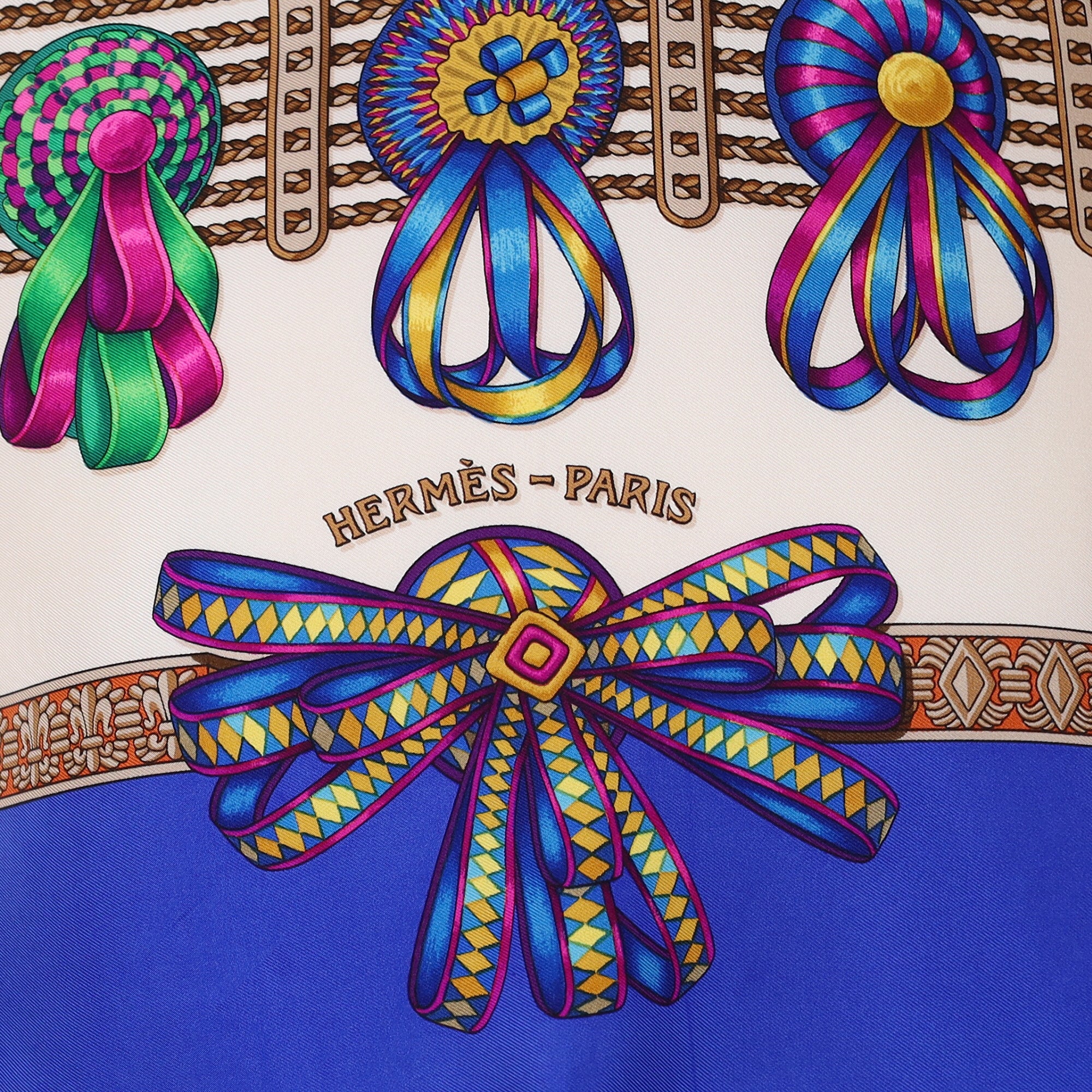 Hermès Les Rubans du Cheval Silk Scarf