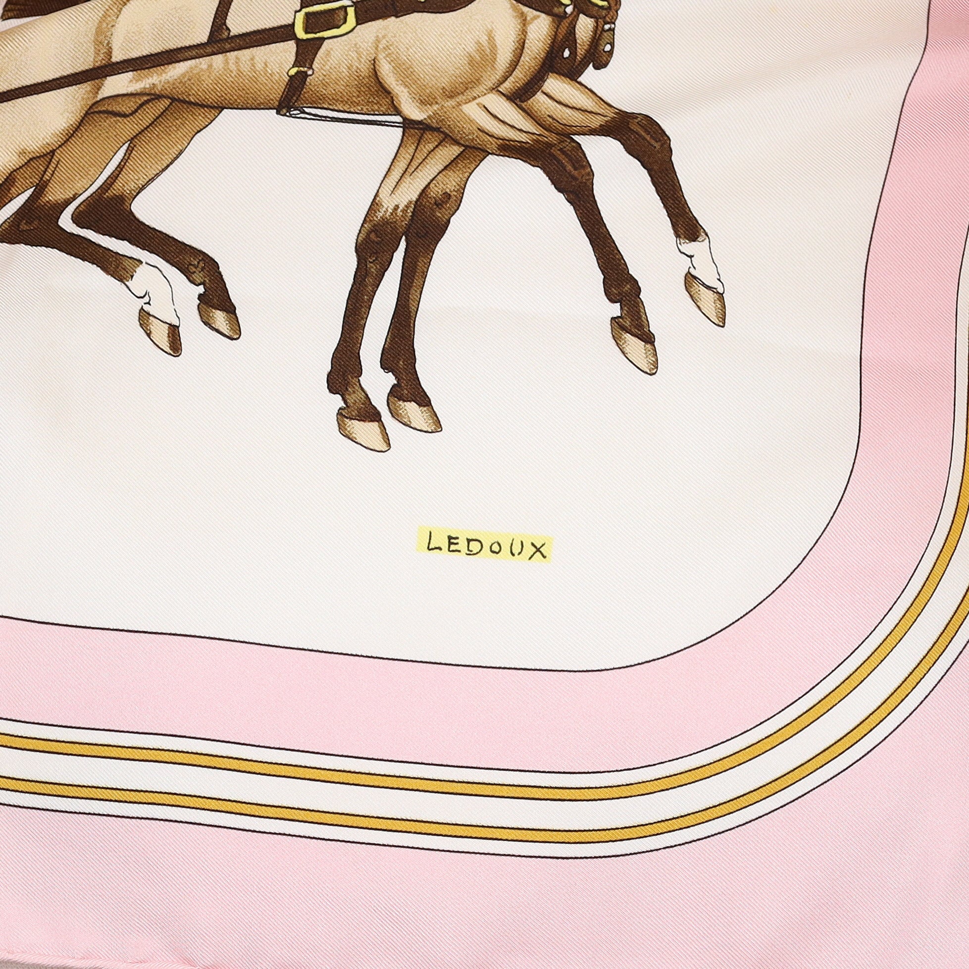 Hermès Coach & Saddle Silk Scarf Quite Rare