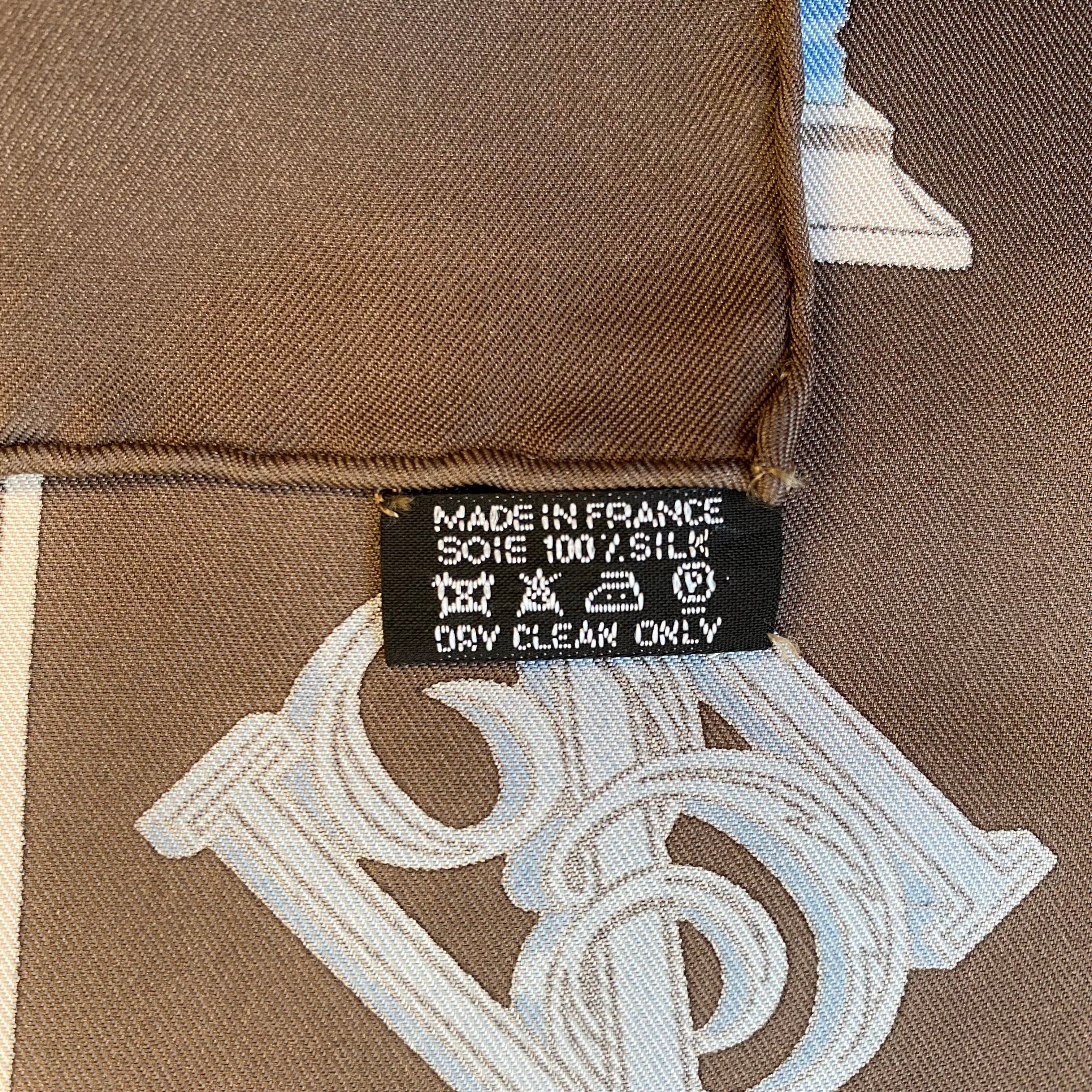 Hermès Vue de Biarritz Designer Silk Scarf Rare