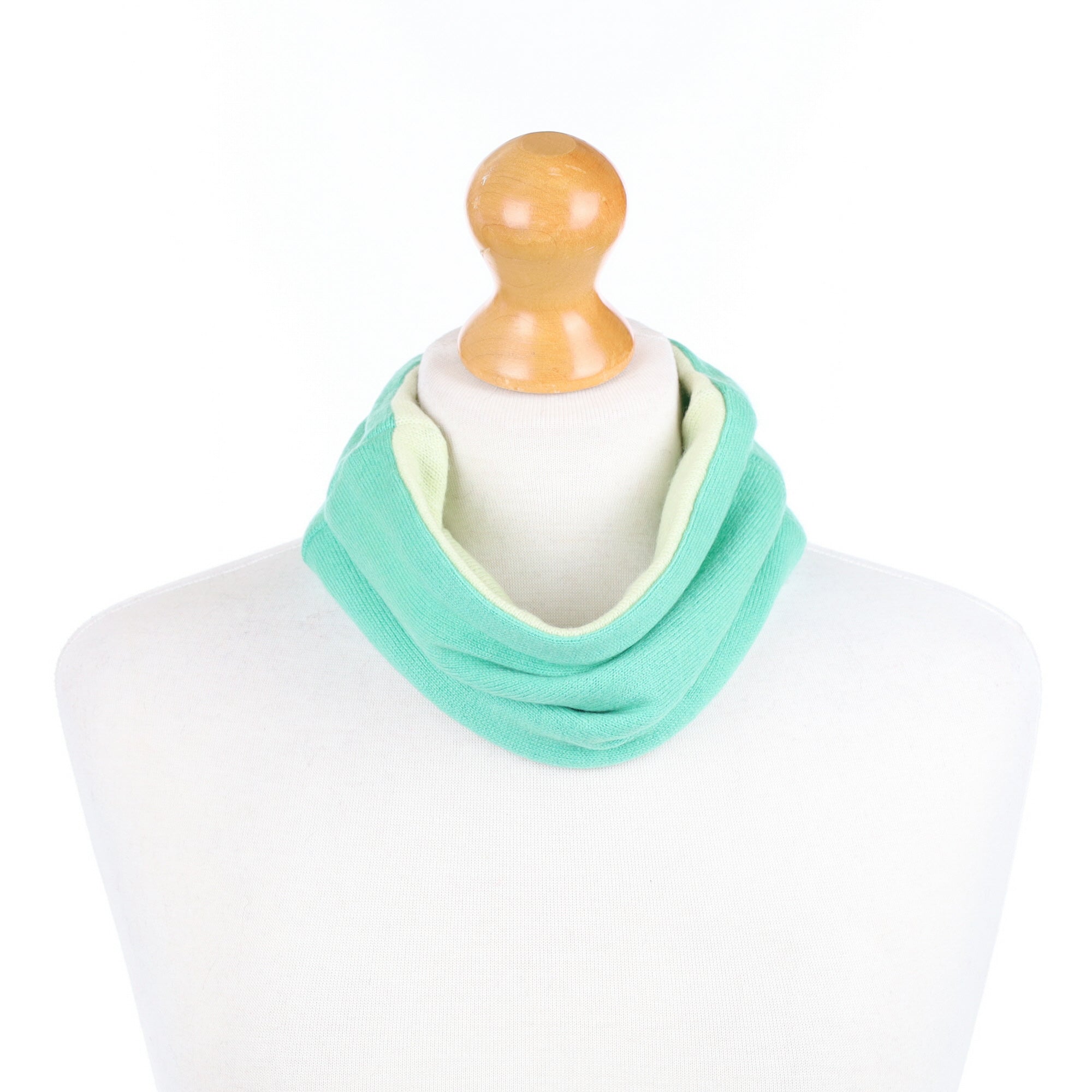 Two Tone Bright Green Neck Warmer
