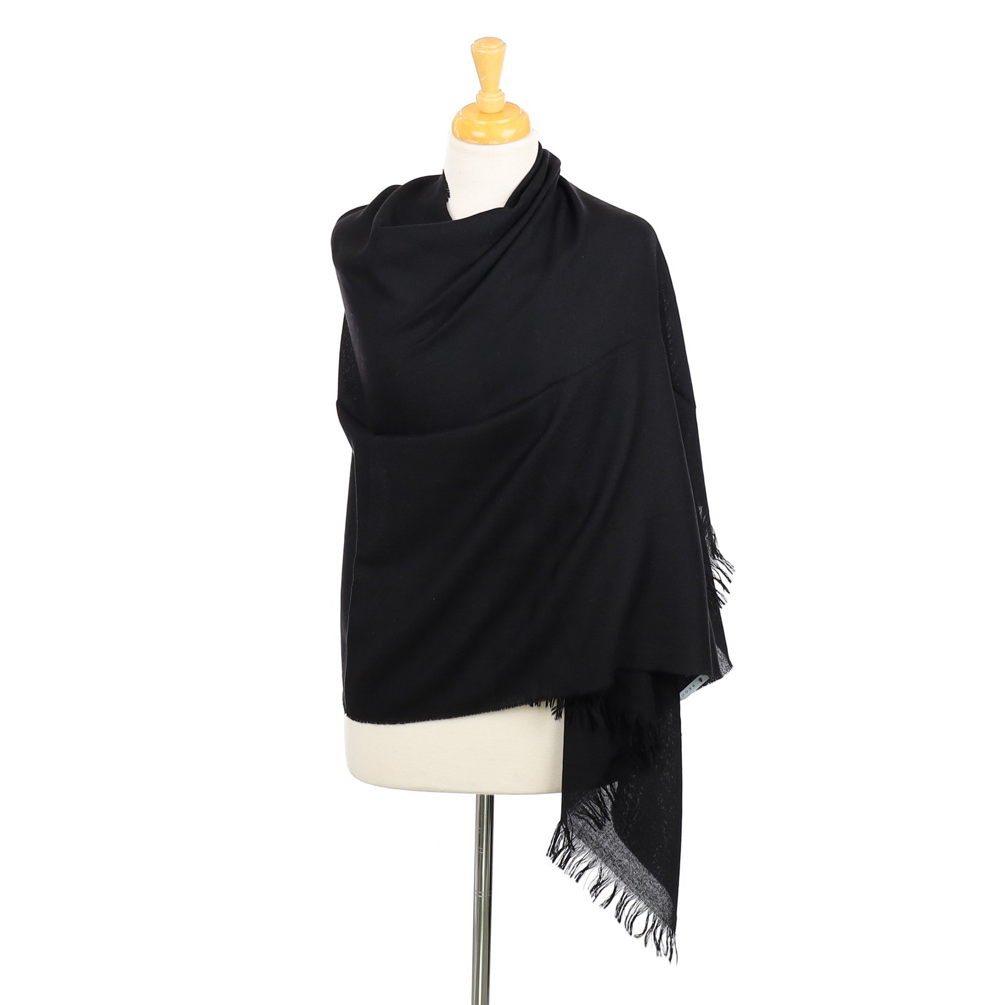 Scottish Begg & Co Black Cashmere Wrap