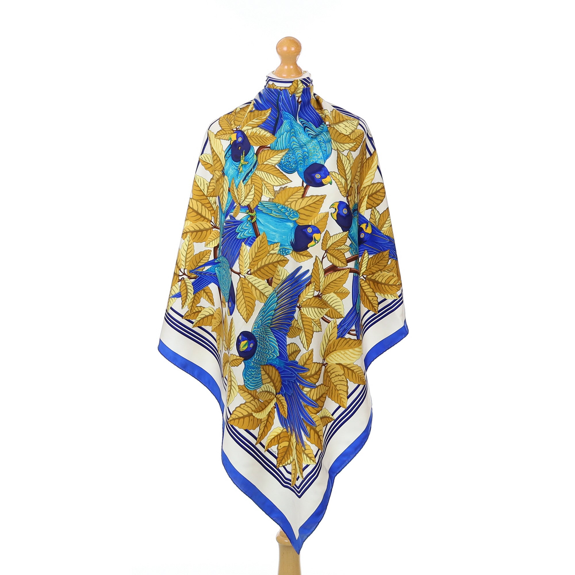 Hermès Les Perroquets Silk Scarf