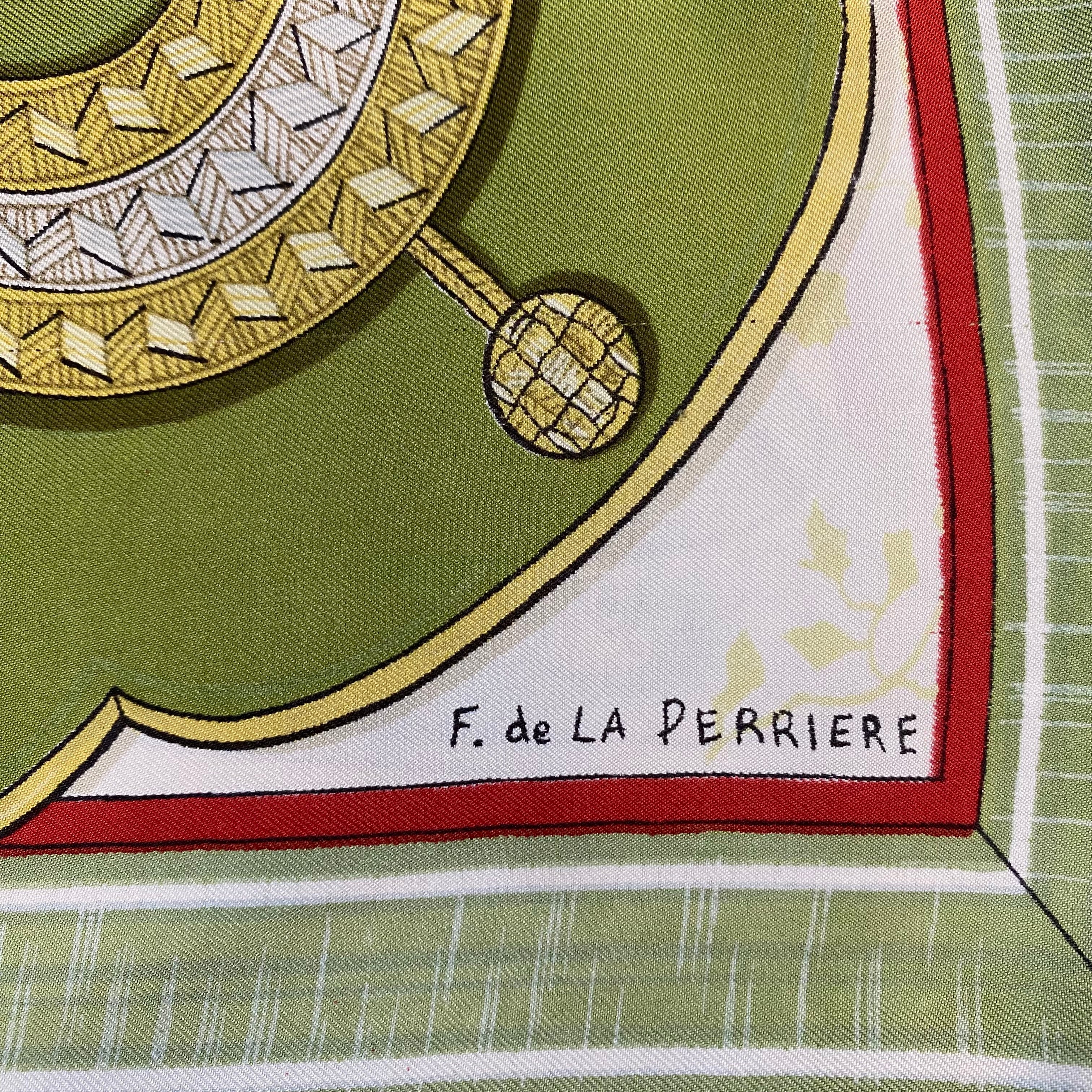 Hermès Sommeurs De Trompe Silk Scarf Very Rare