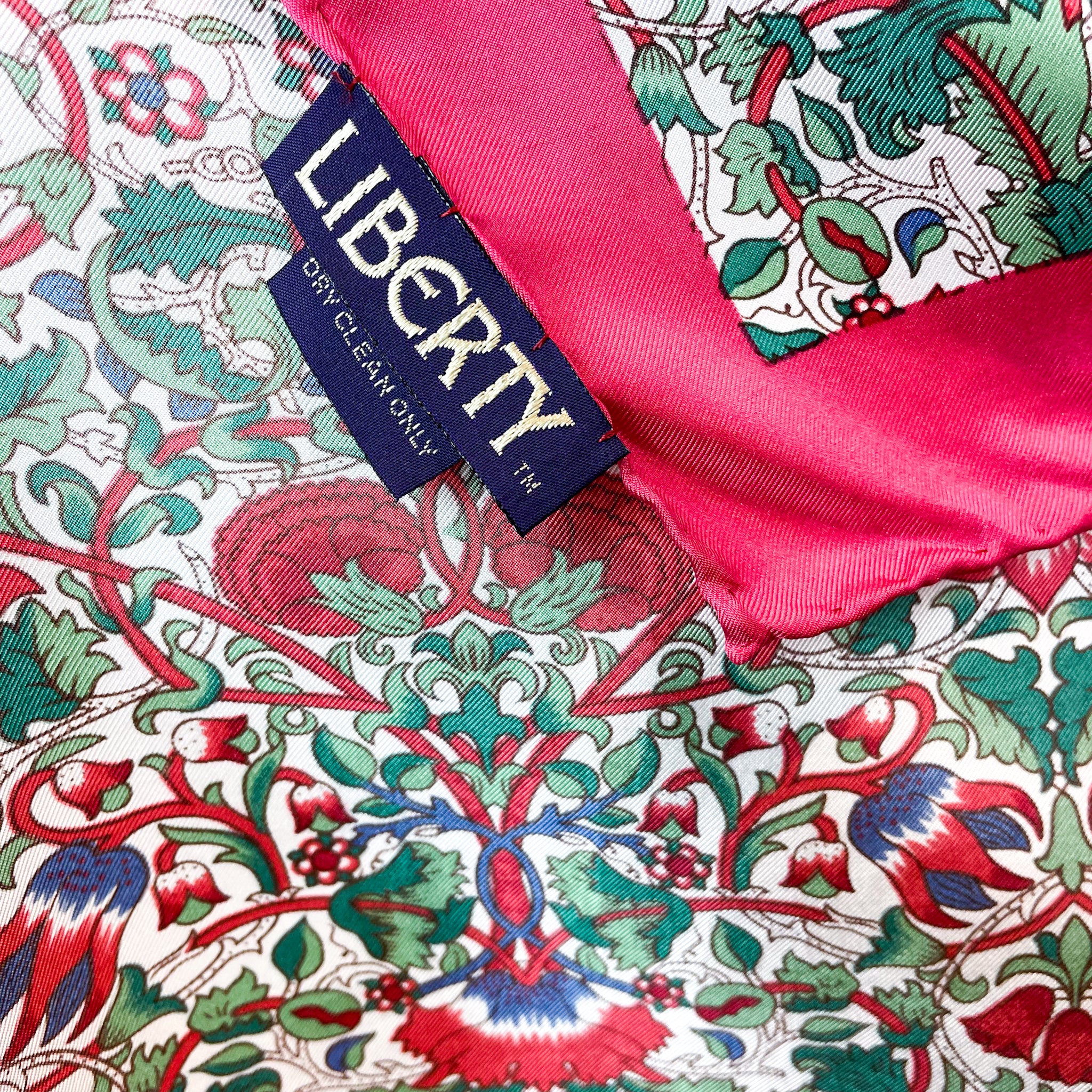 Immaculate Liberty Floral Vintage Silk Scarf
