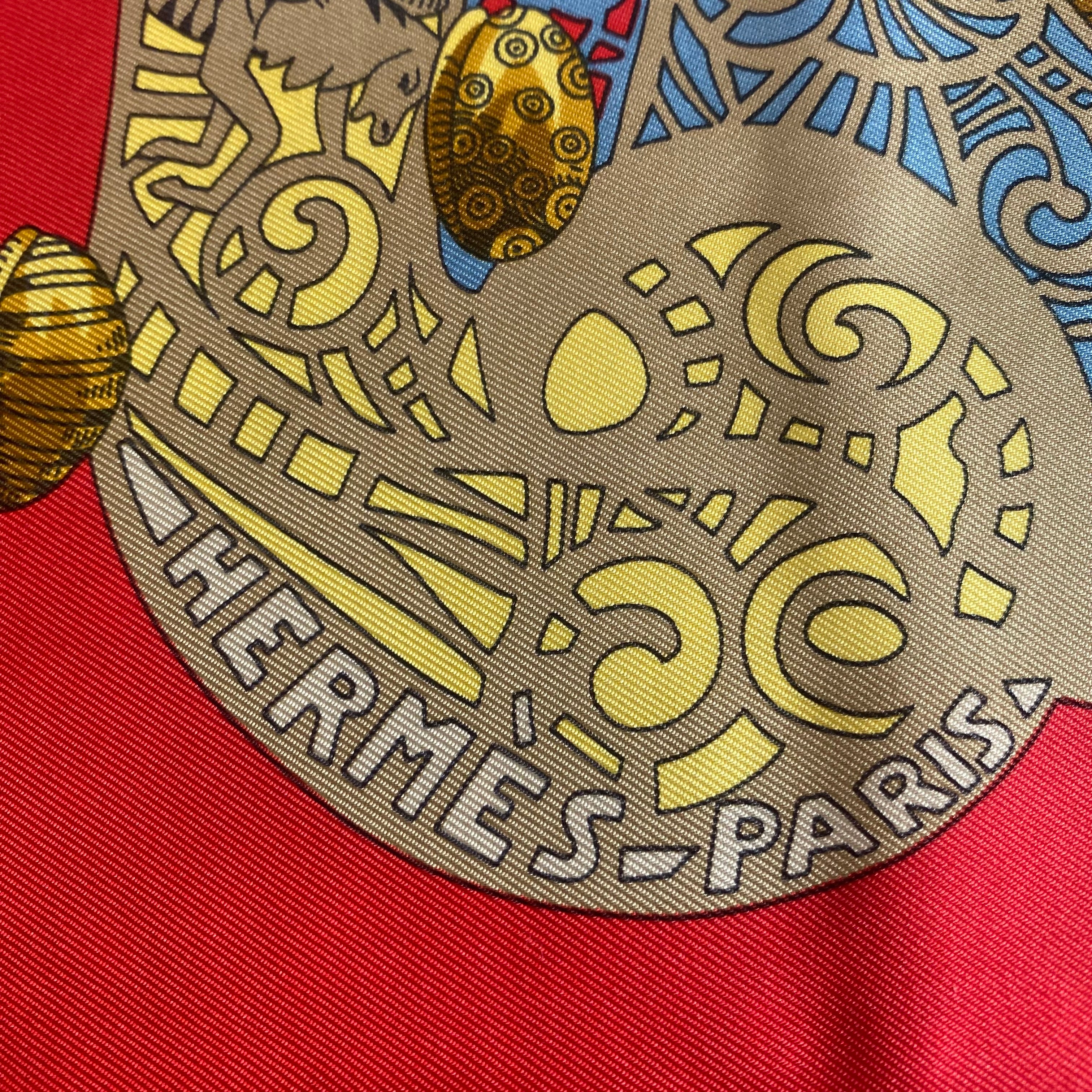 Brand New Boxed Hermès L’Atlantide Silk Scarf Quite Rare