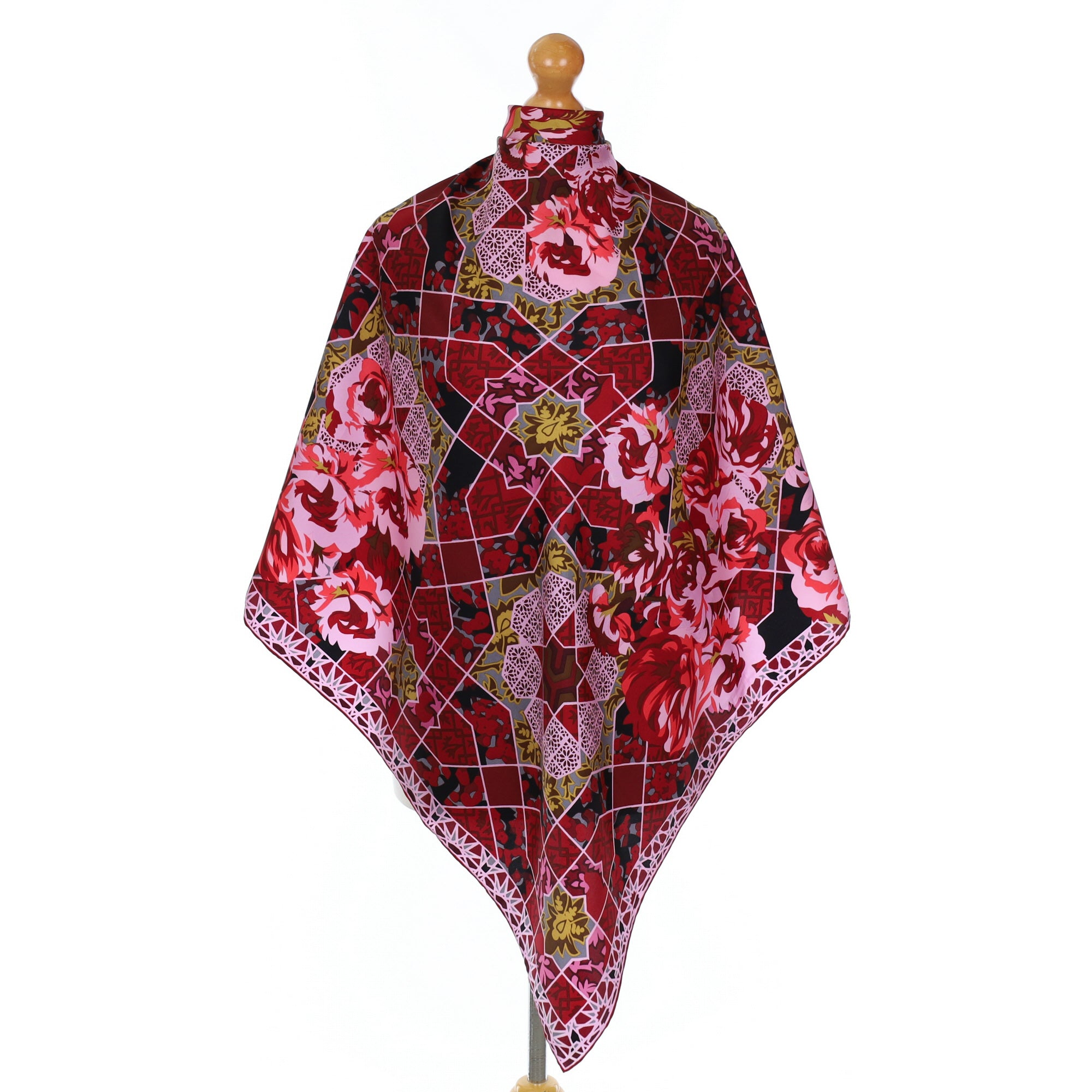 Immaculate Kenzo Abstract Floral Silk Scarf
