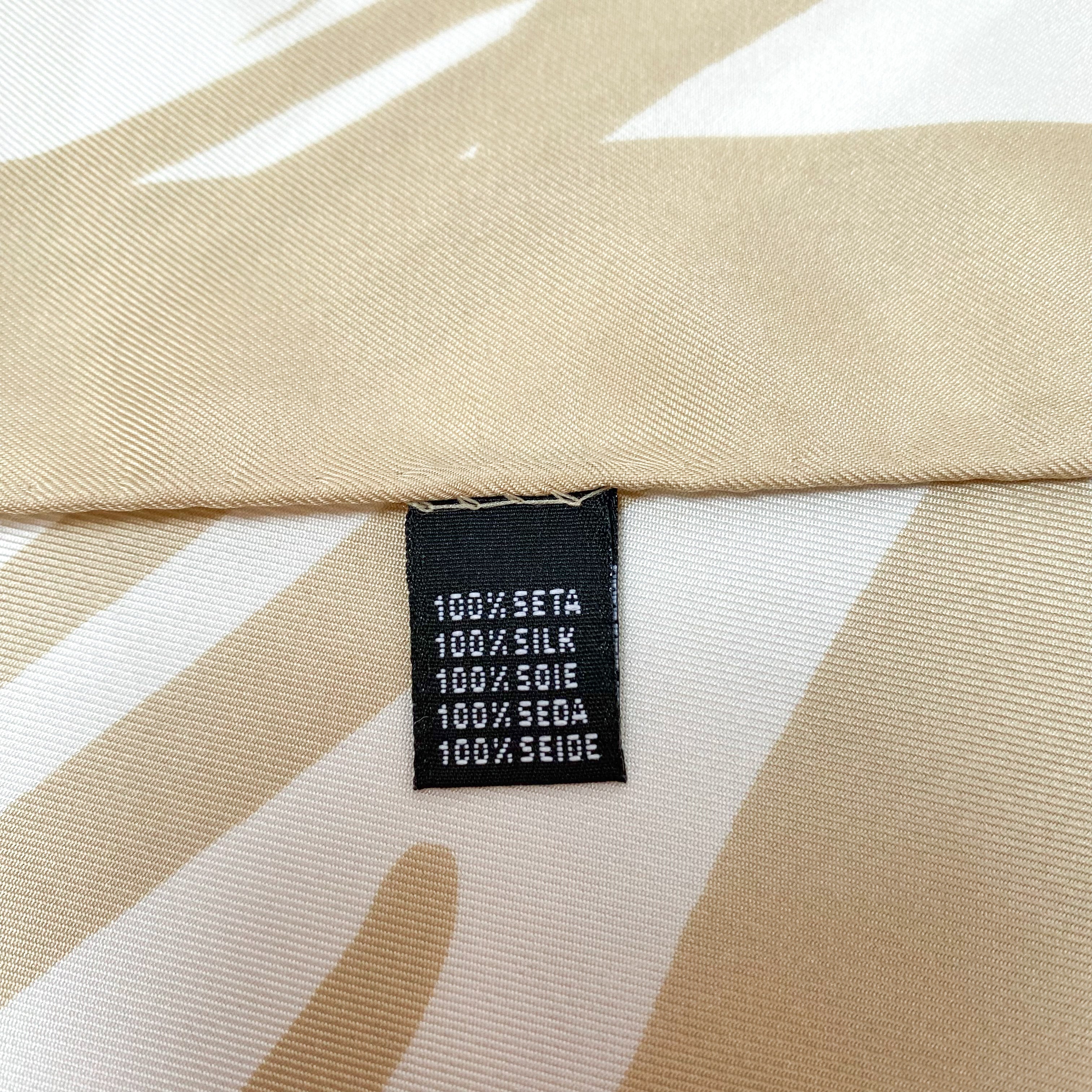Stunning Italian Neutrals Silk Scarf