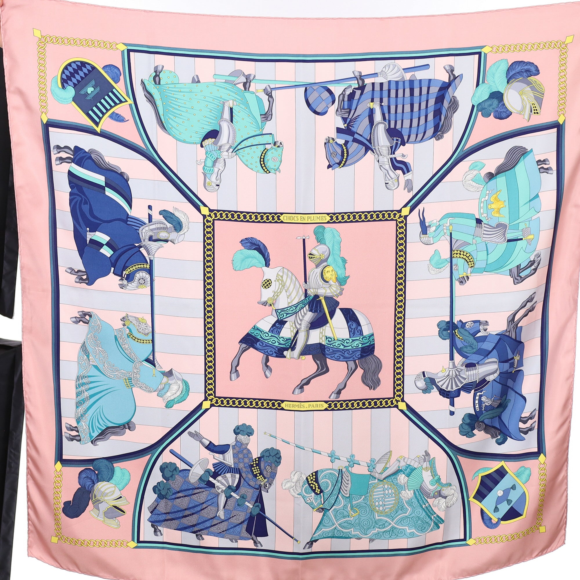 Hermès Chocs en Plumes Silk Scarf Quite Rare