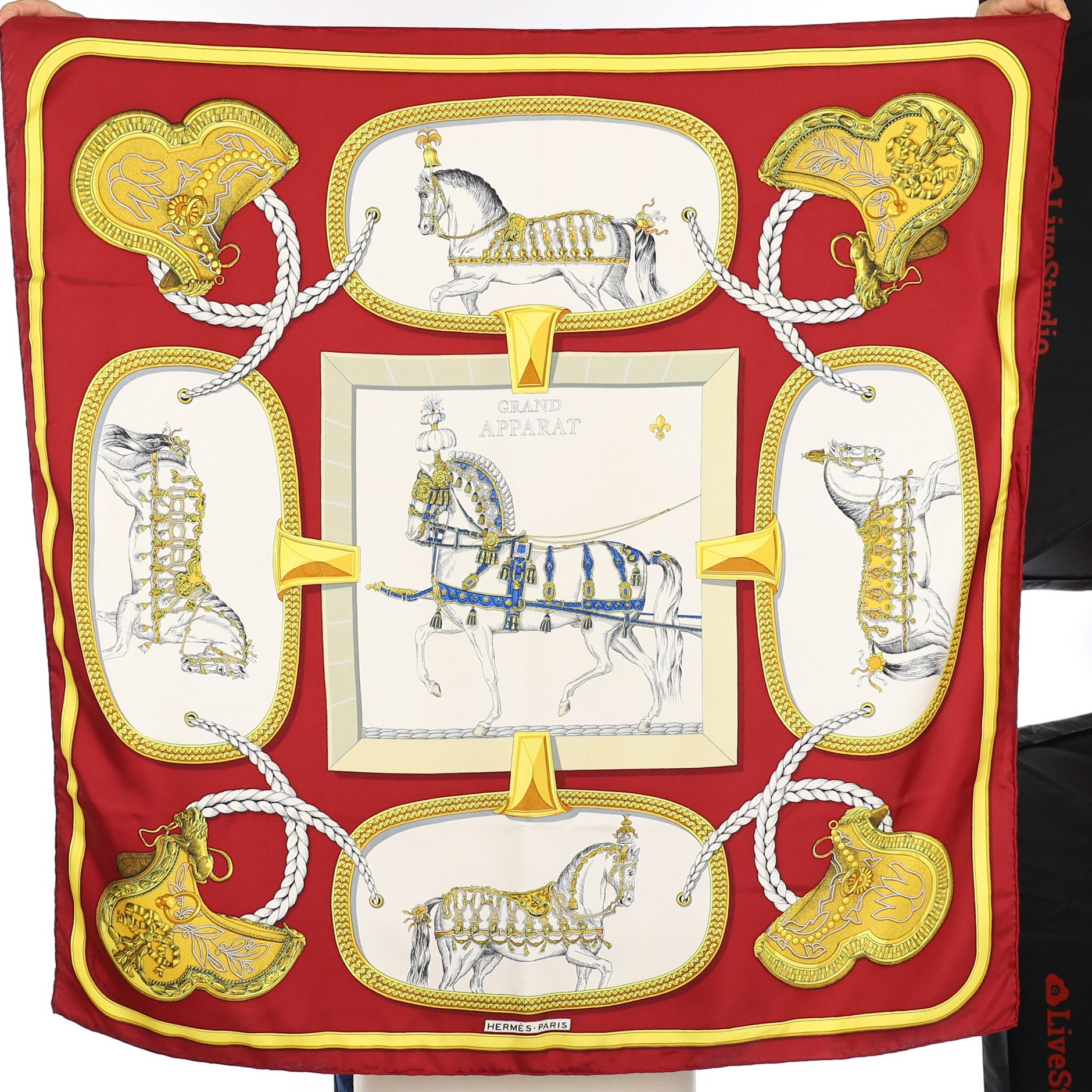 Hermès Grand Apparat Silk Scarf