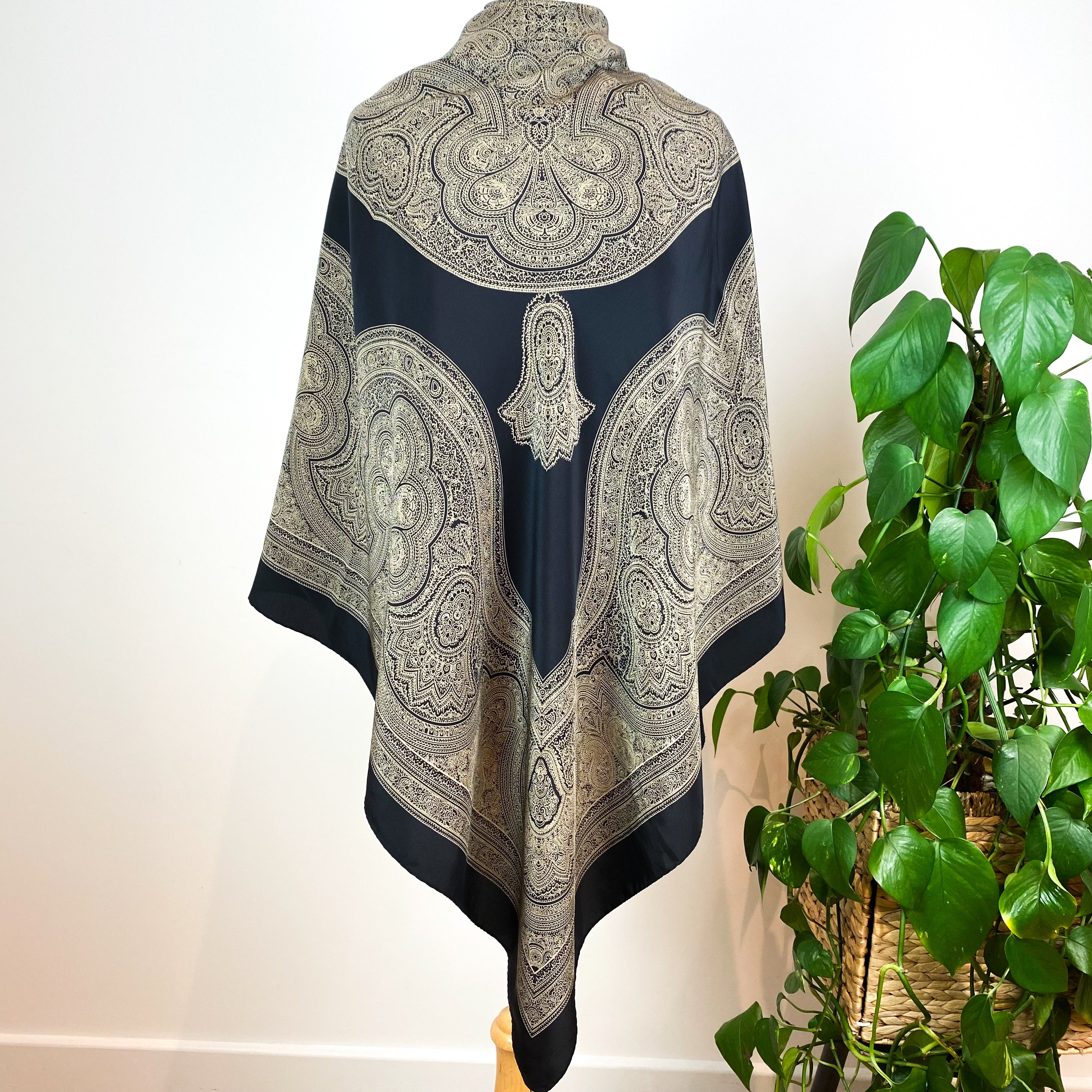 Large Jaeger Vintage Silk Scarf