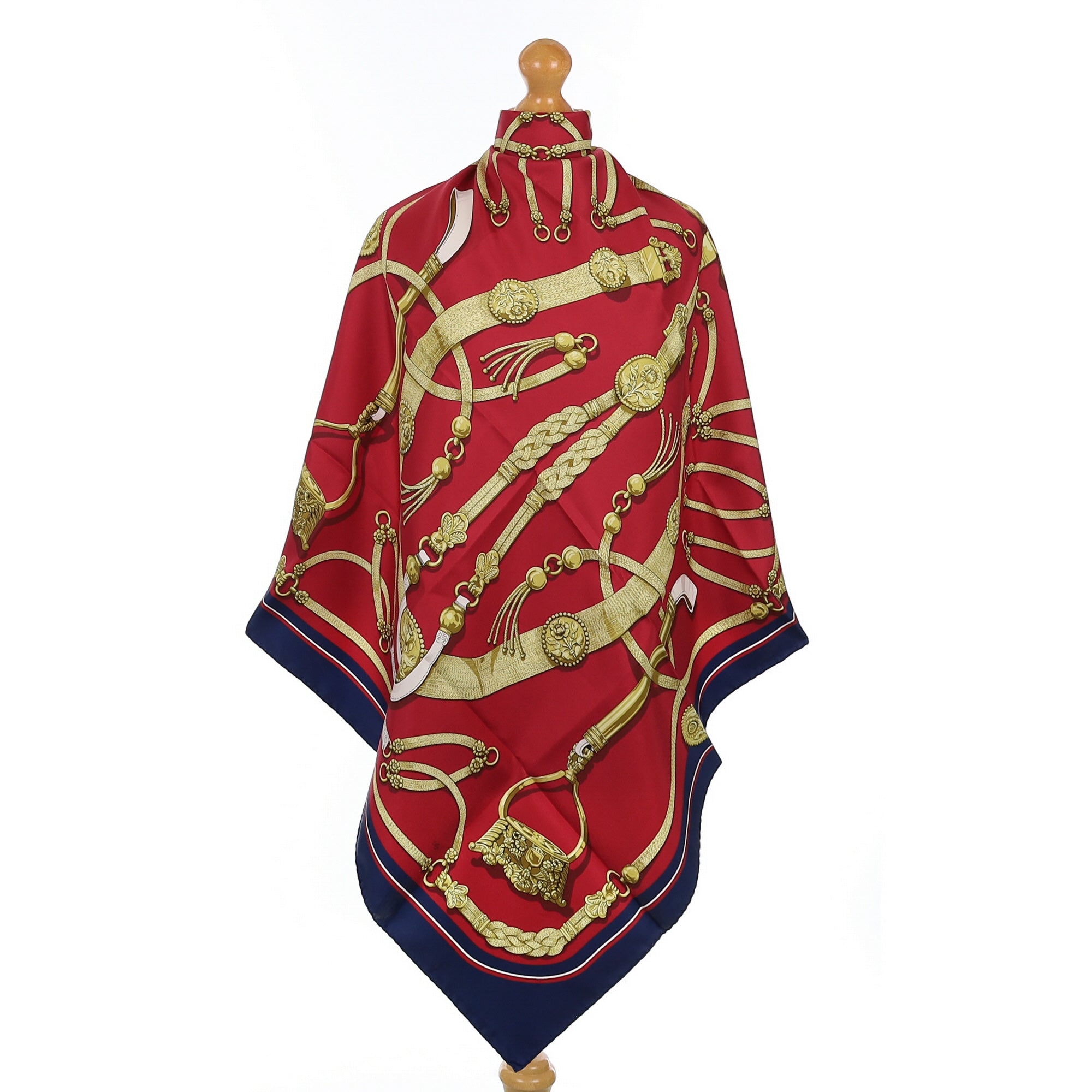 Brand New Boxed Hermès Gaucho Vintage Silk Scarf