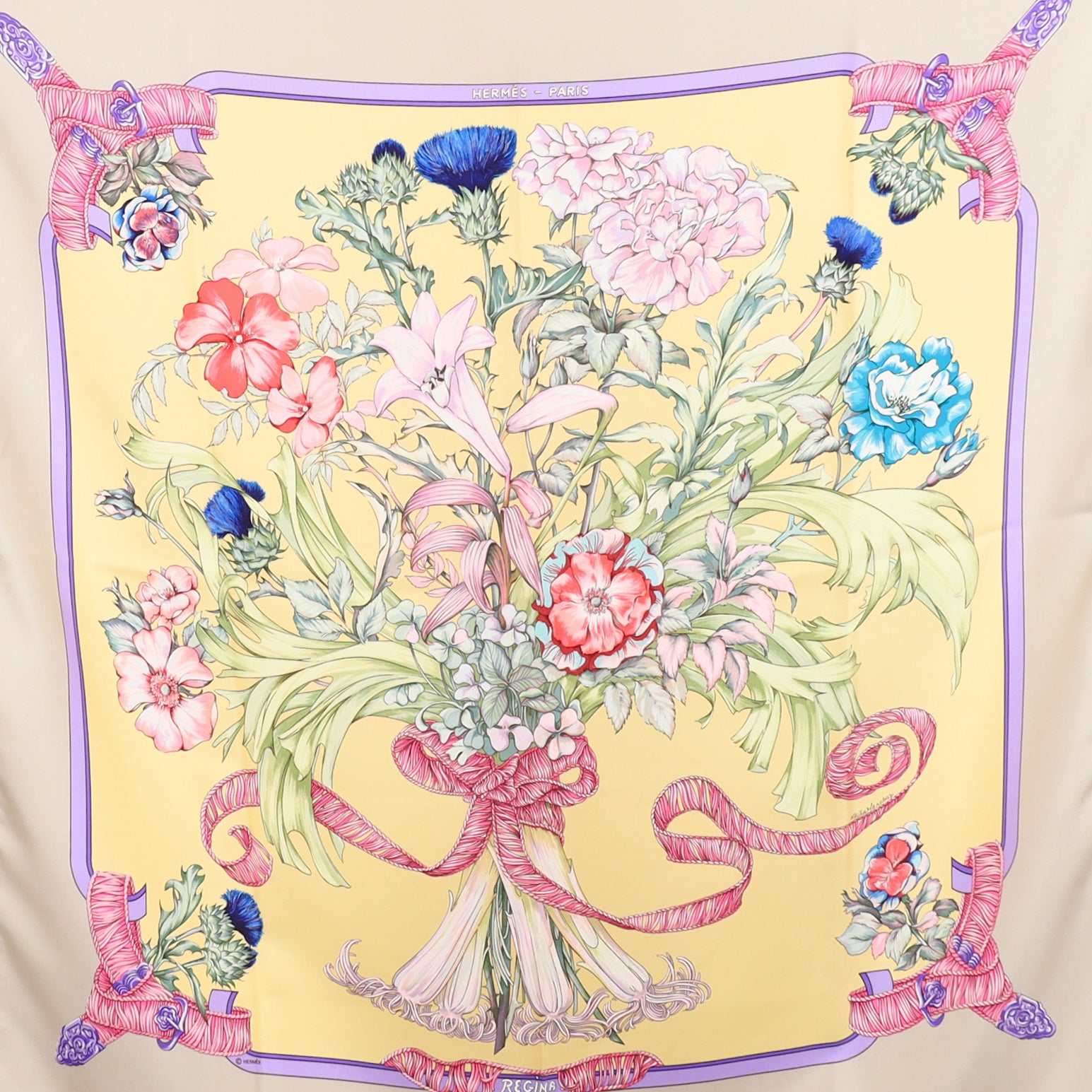 Hermès Regina Designer Silk Scarf