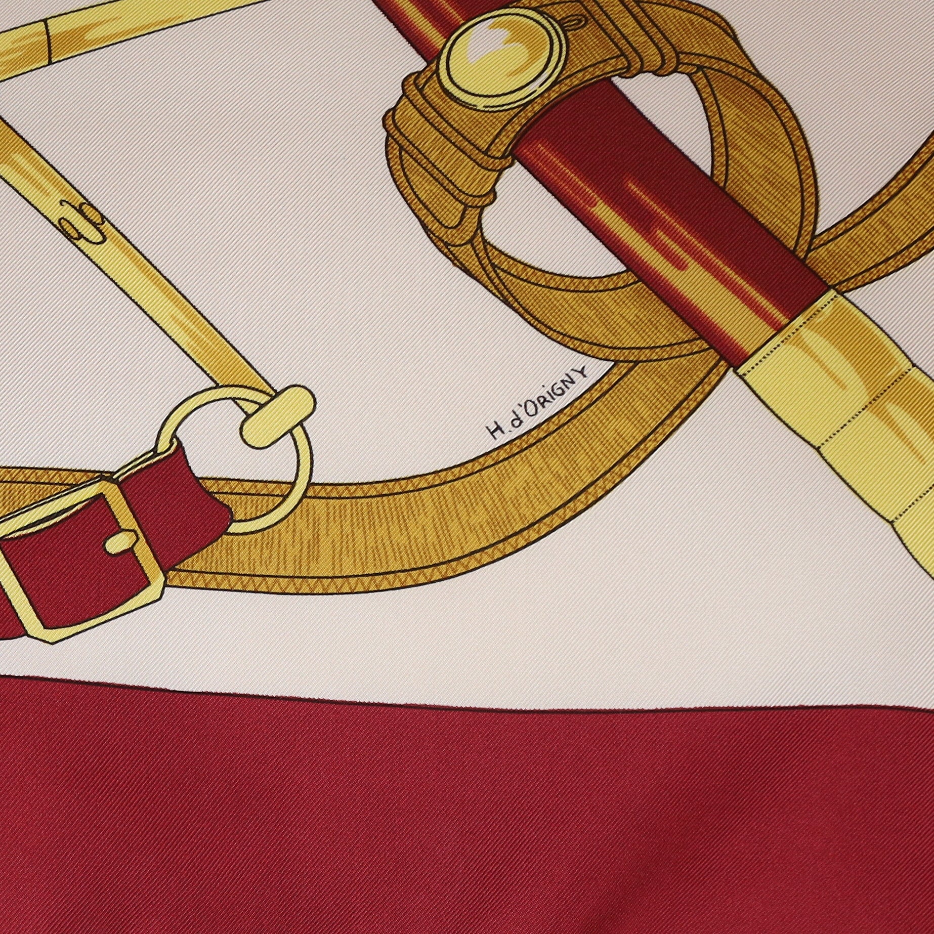 Hermès Eperon D'or Silk Scarf