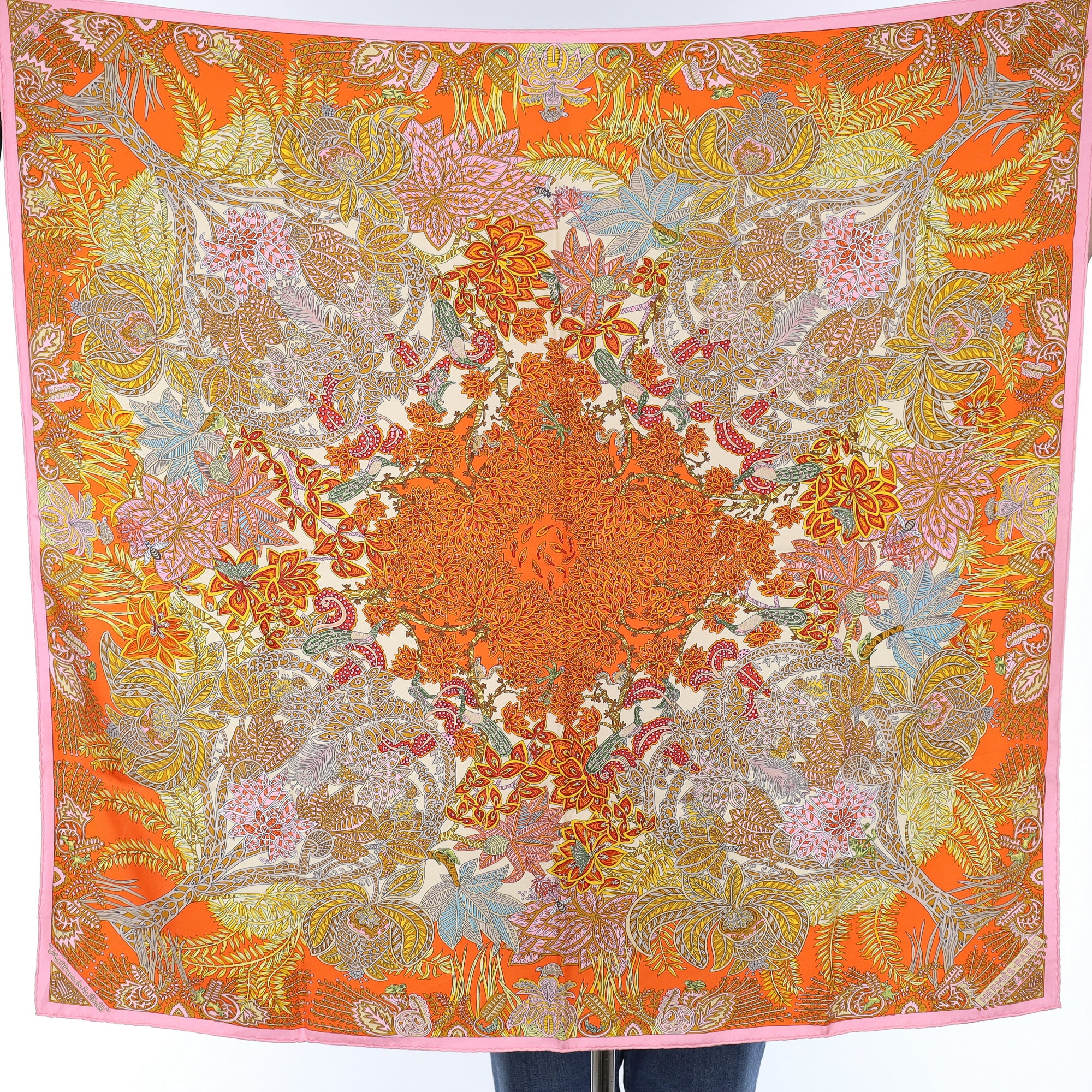Hermès Maîtres De La Forêt Silk Scarf Rare
