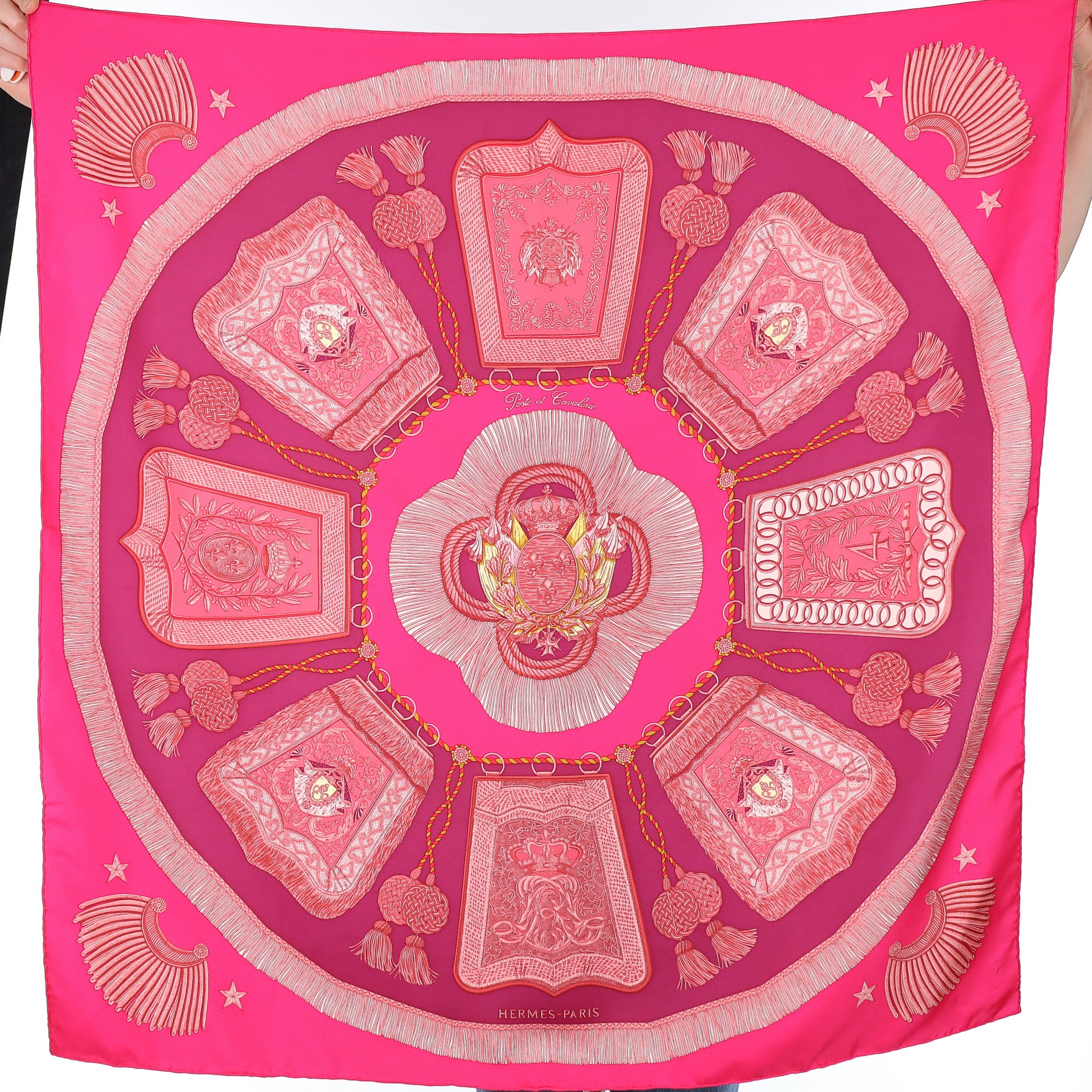 Hermès Poste et Cavalerie Silk Scarf