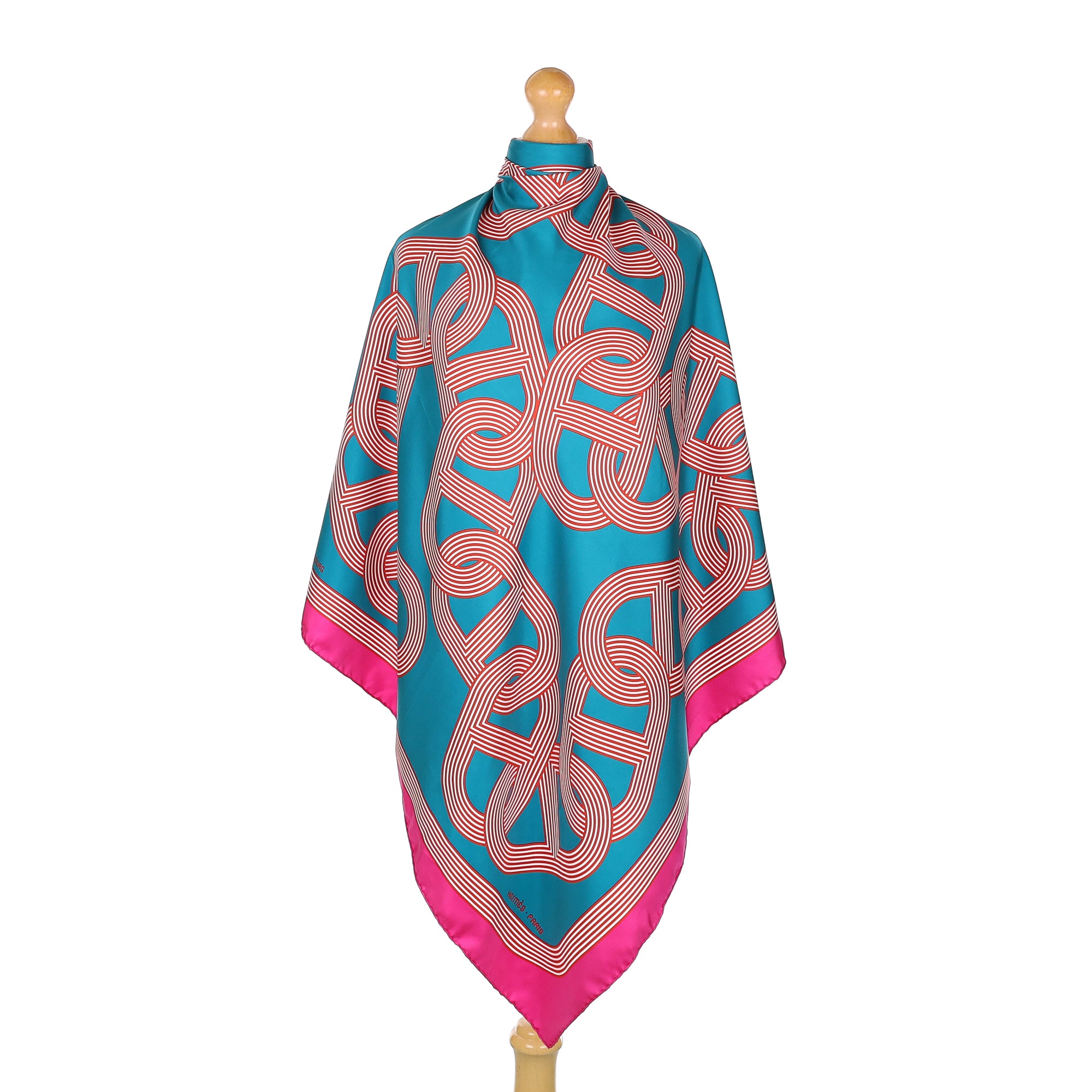 Hermès Circuit 24 Faubourg Silk Scarf