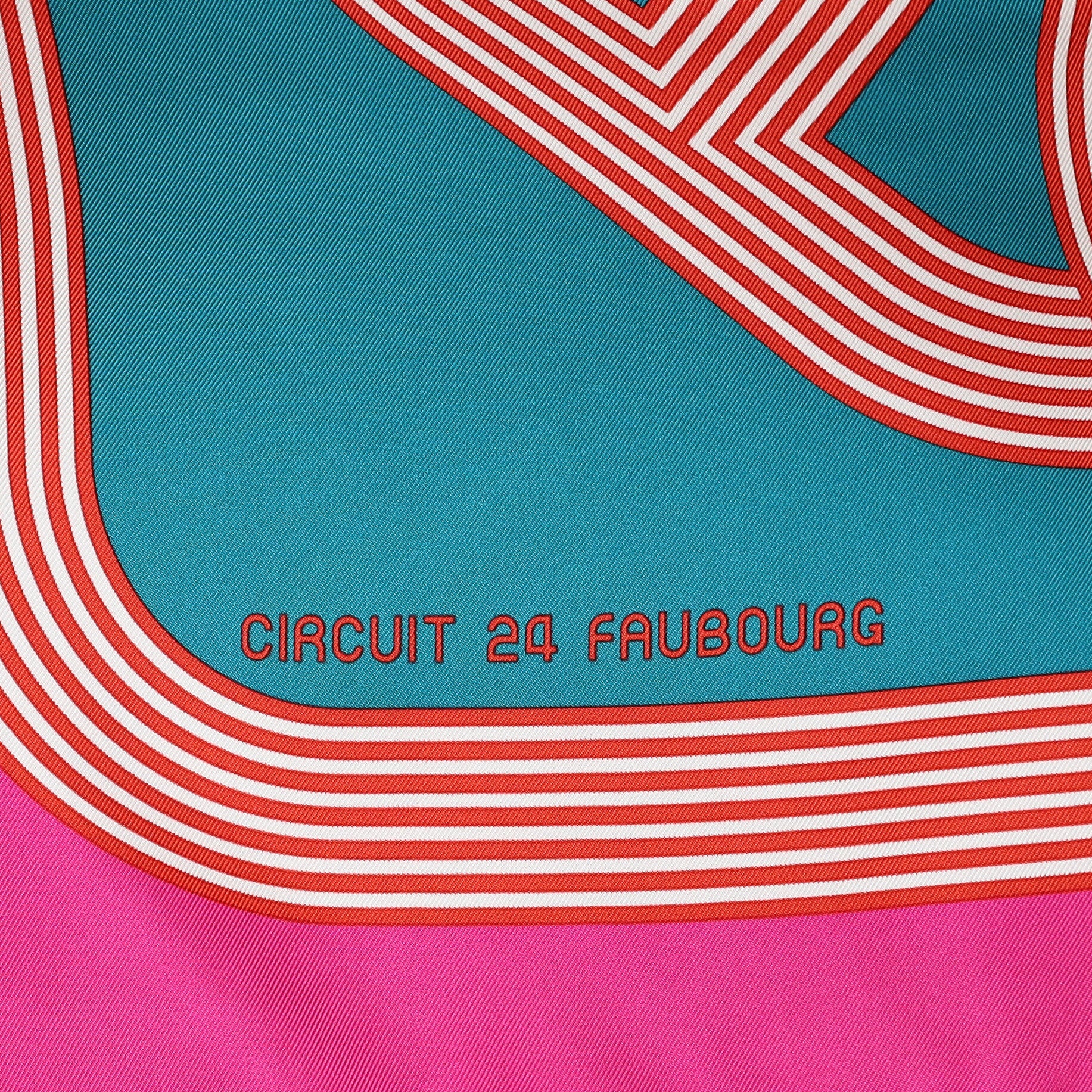 Hermès Circuit 24 Faubourg Silk Scarf