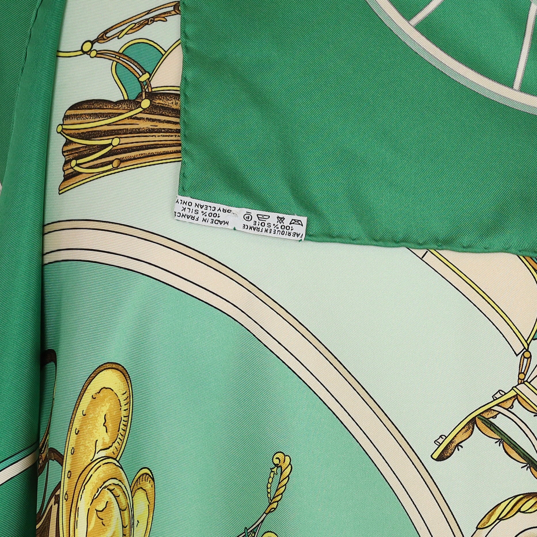 Pristine Hermès Springs Silk Scarf