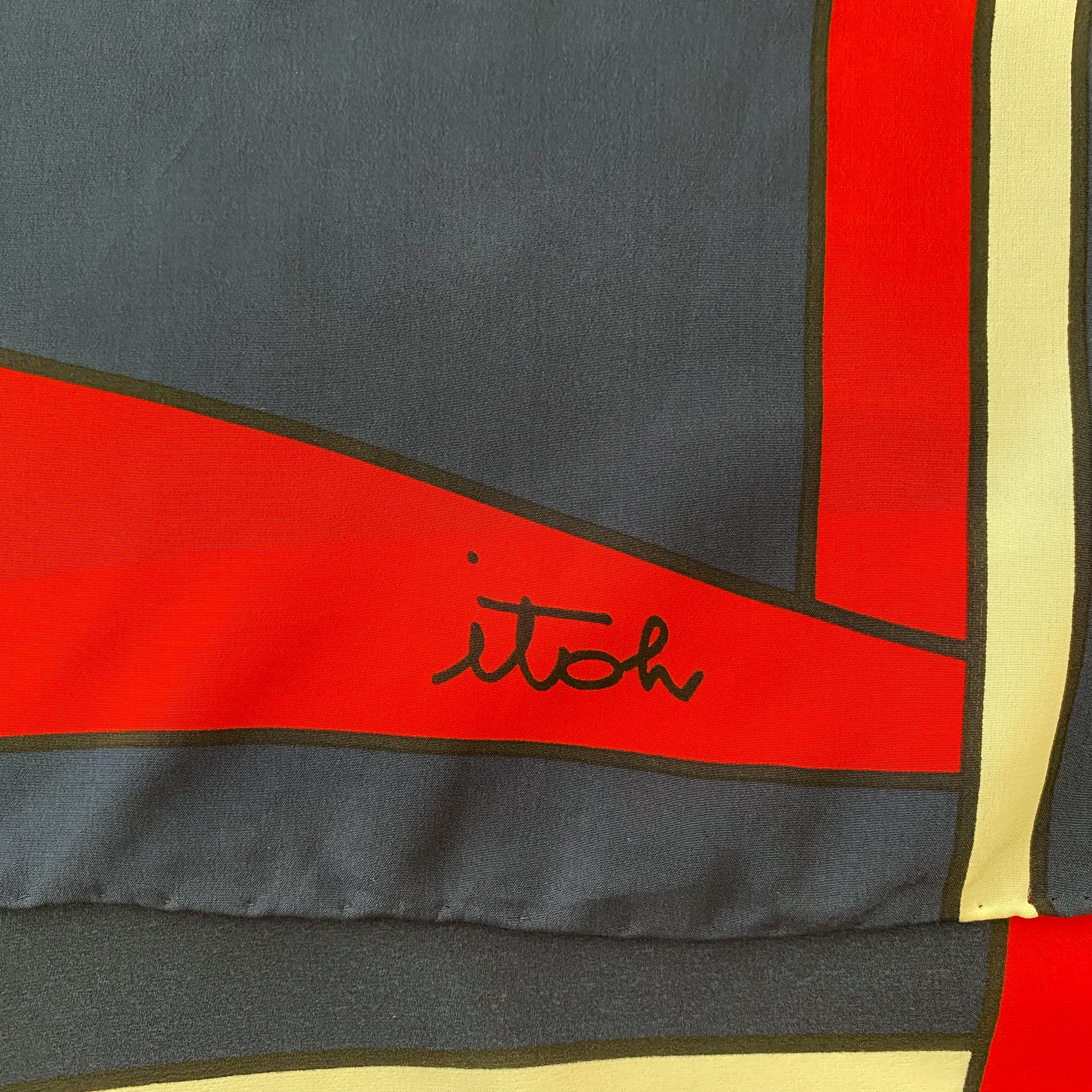 Pristine Jean Patou Designer Silk Scarf