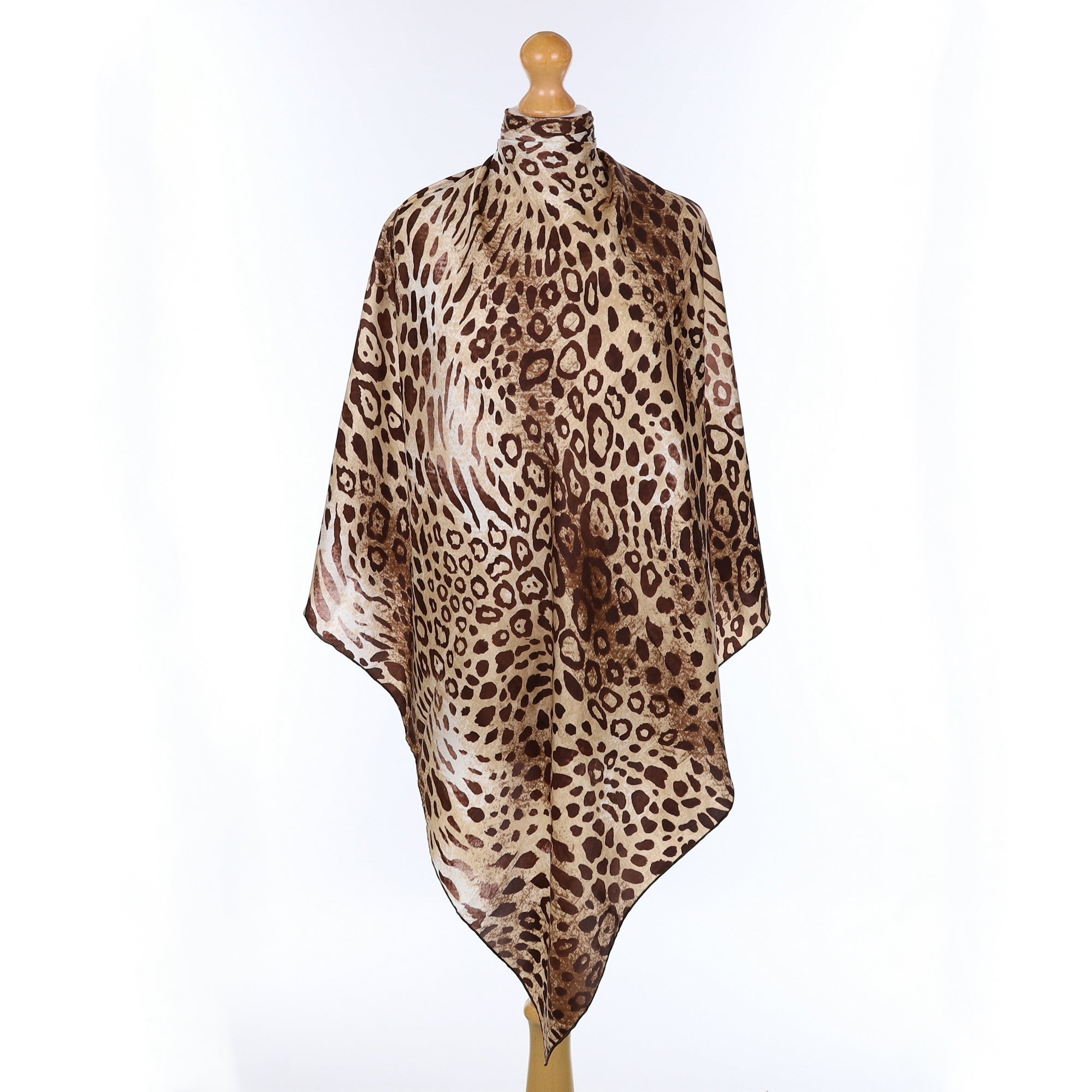 Fraas Animal Print Silk Scarf