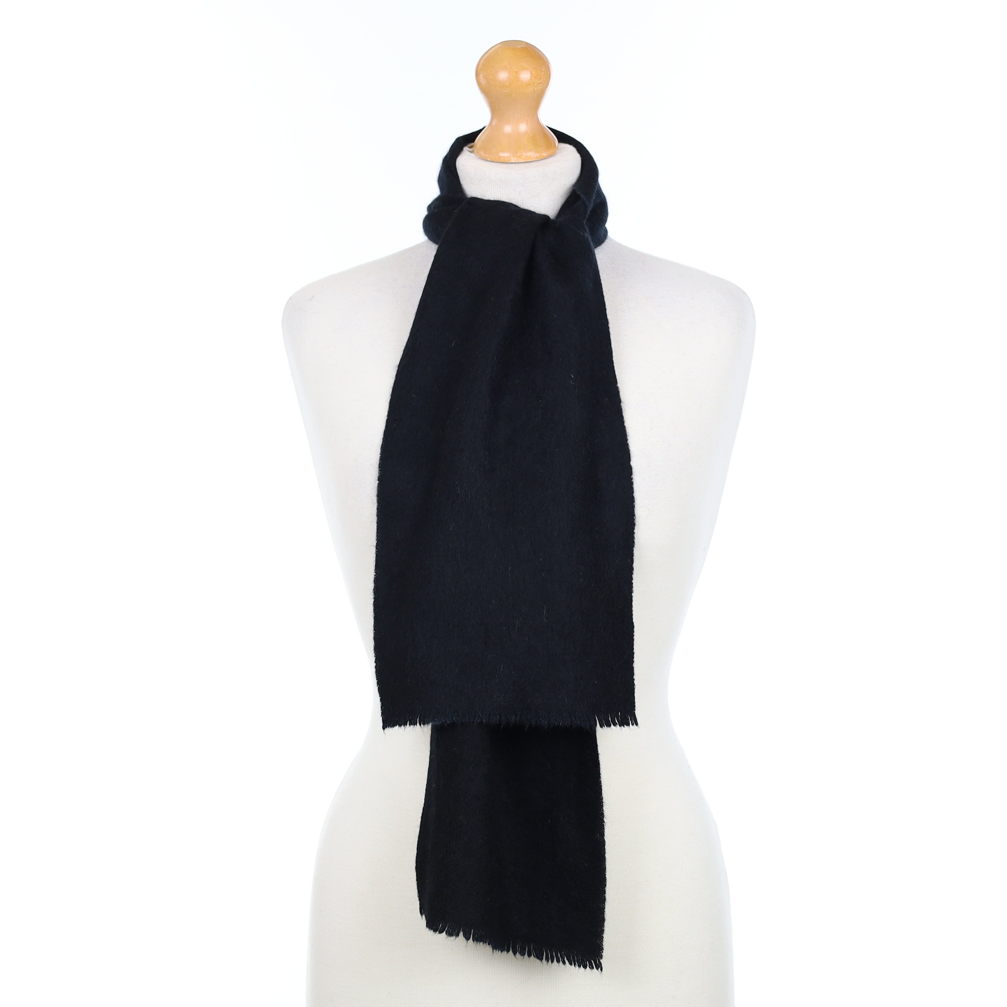 Black Cashmere Woven Scarf