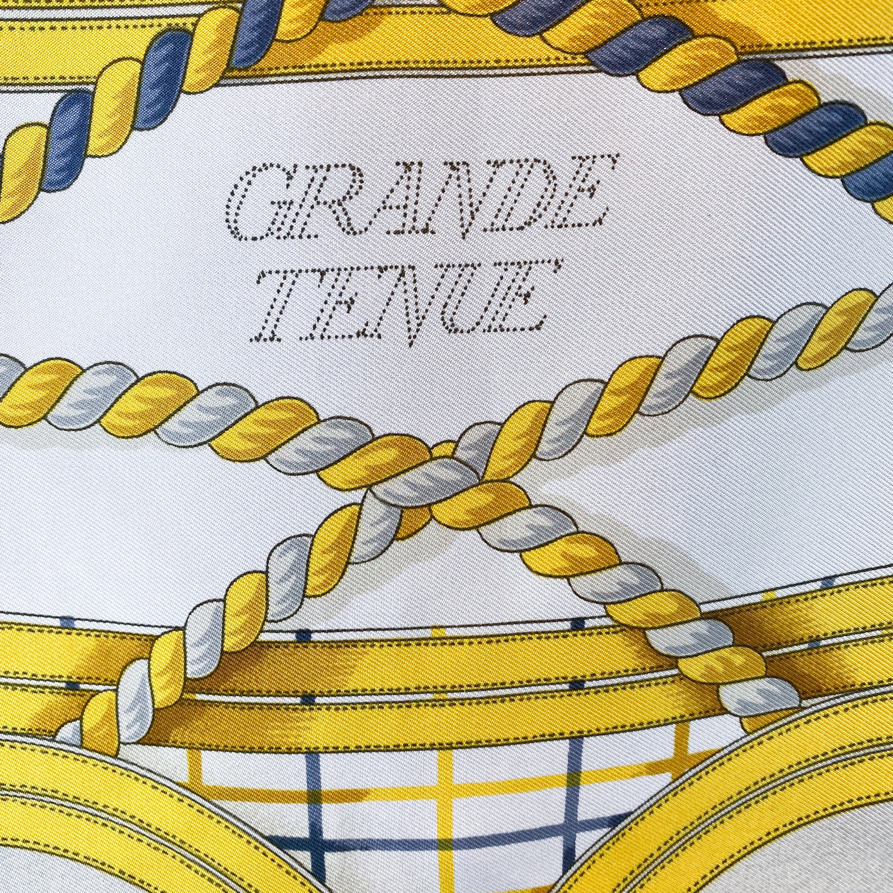 Boxed Hermes Grande Tenue Vintage Silk Scarf