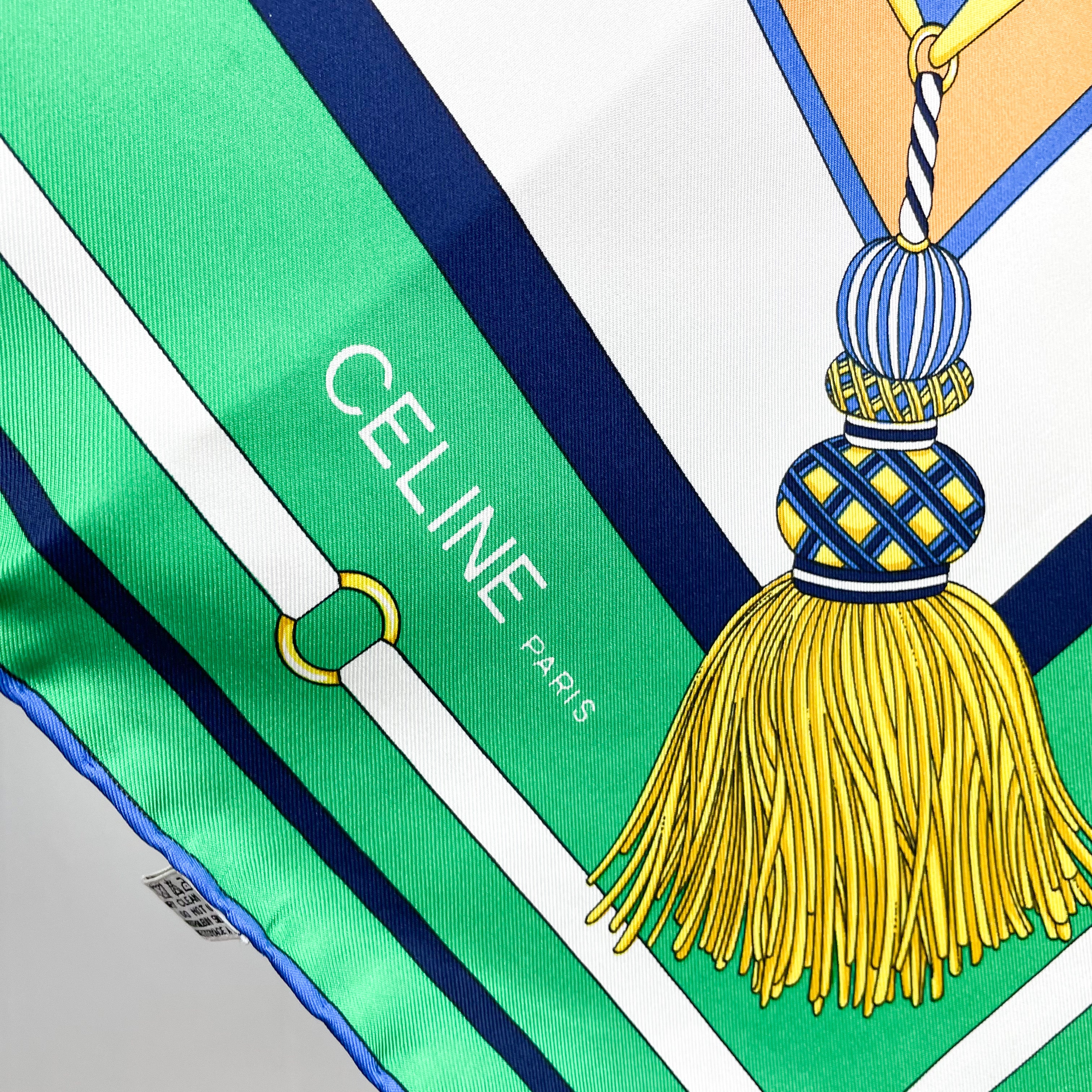 Brand New Celine Paris Designer Silk Scarf