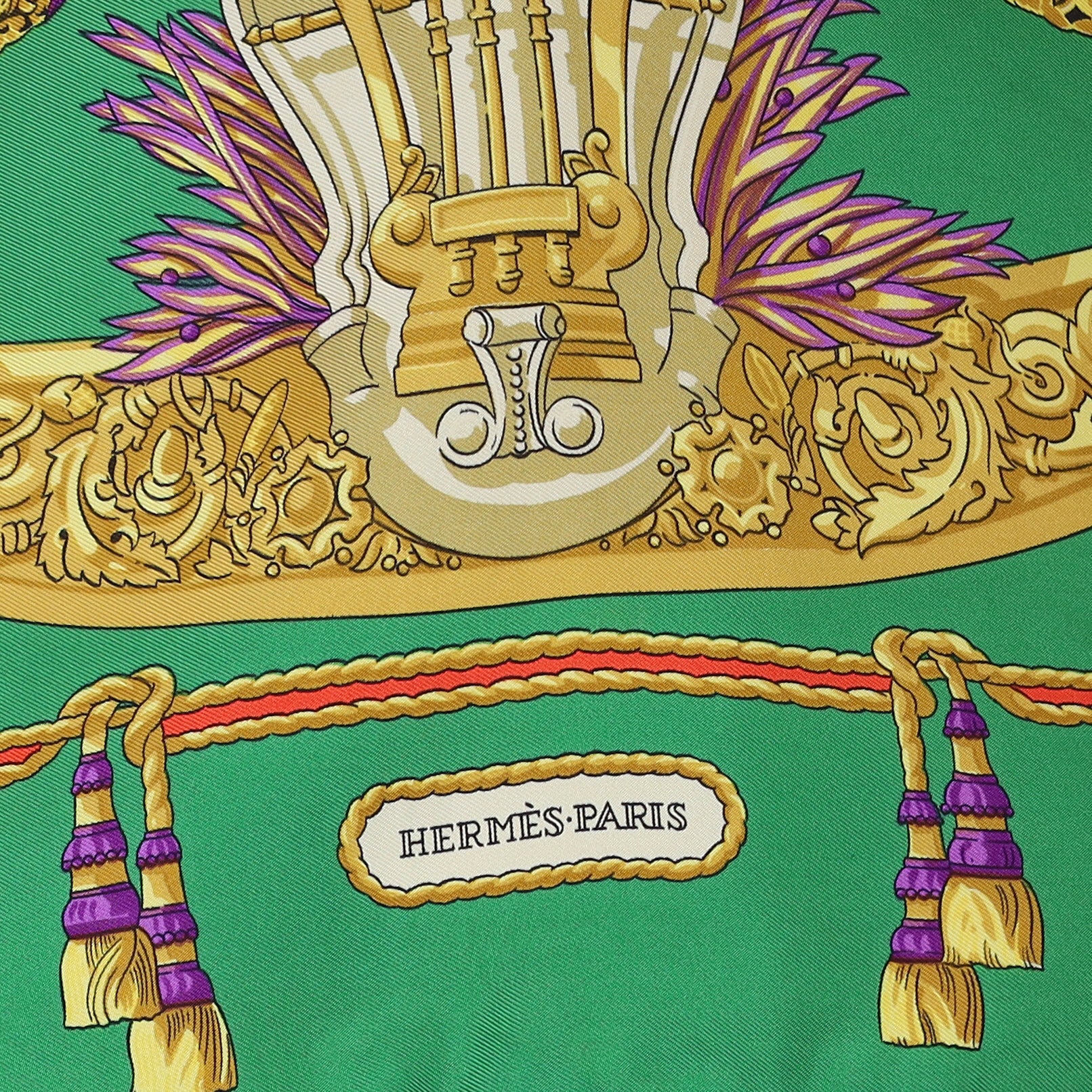 Hermès Hommage a Charles Garnier Silk Scarf