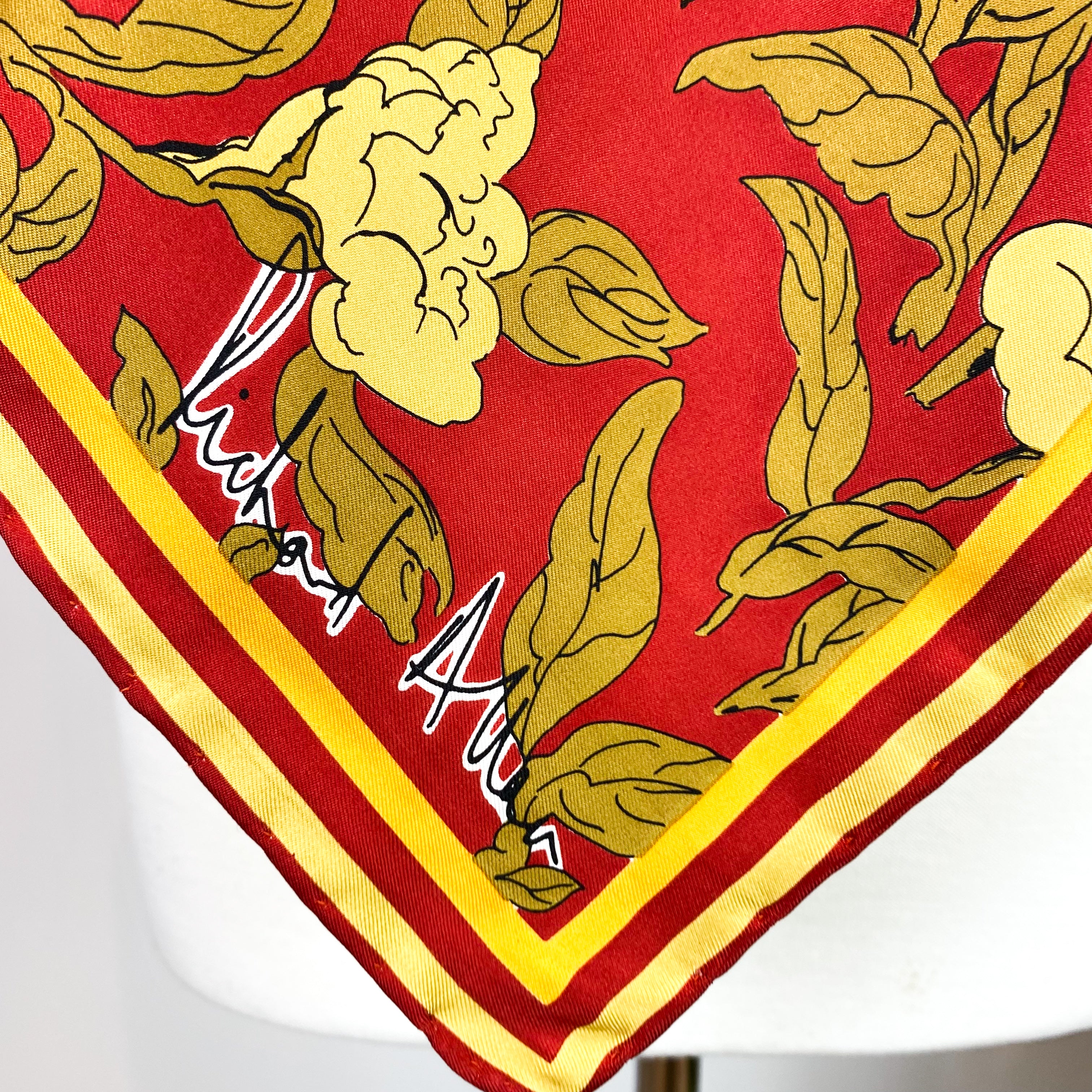 Richard Allan Botanical Vintage Silk Scarf