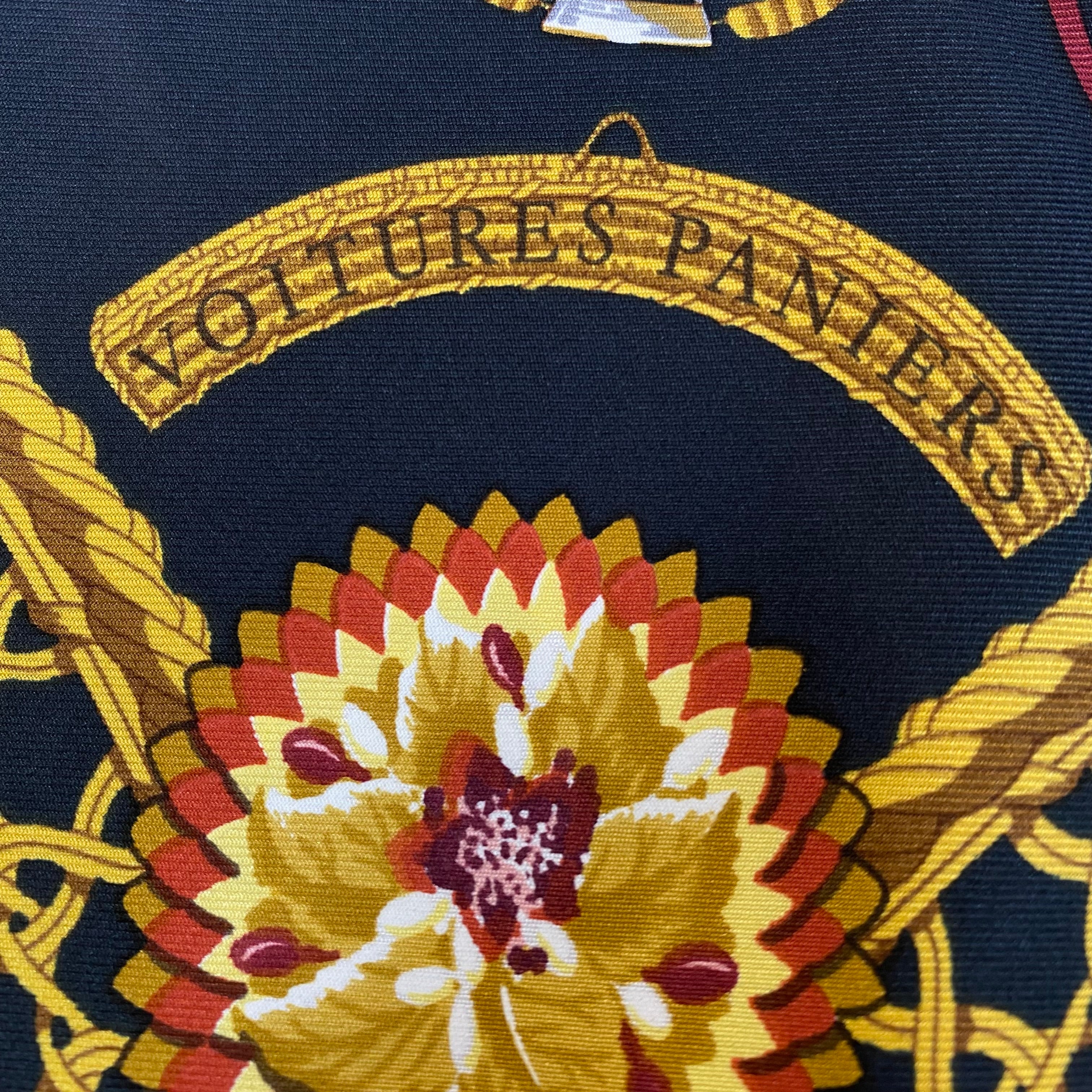 Hermès Voitures Paniers Silk Scarf