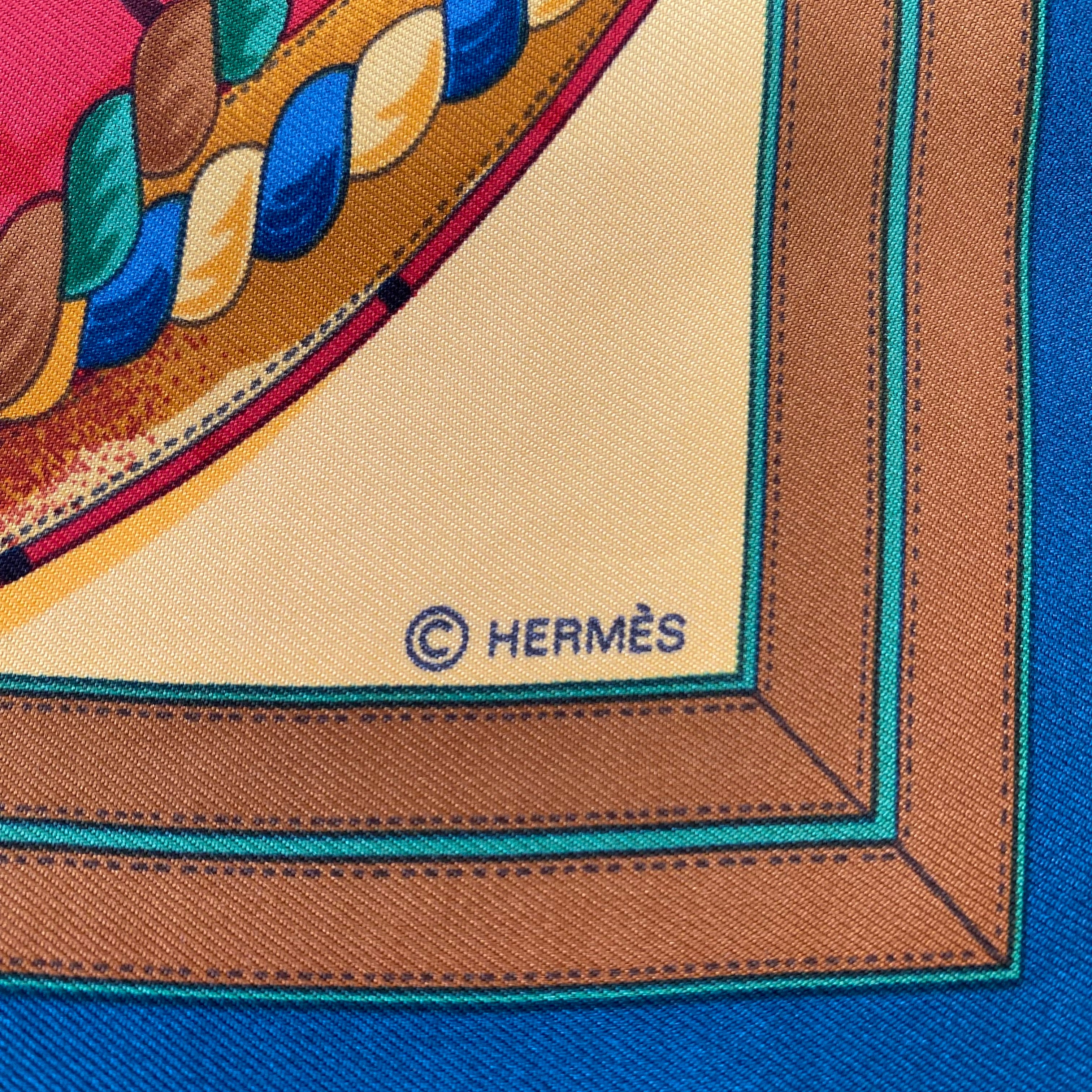 Pristine Hermès Grande Tenue Silk Scarf