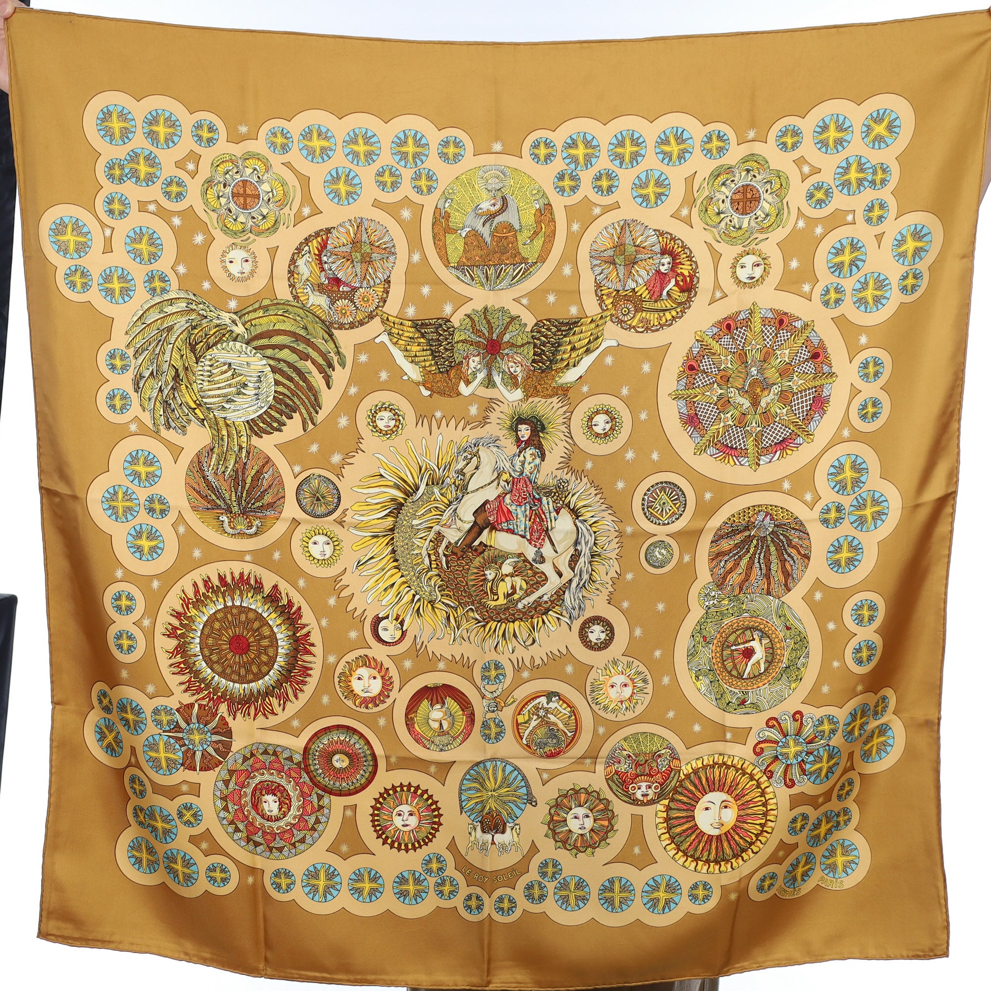 Hermès Le Roy Soleil Silk Scarf
