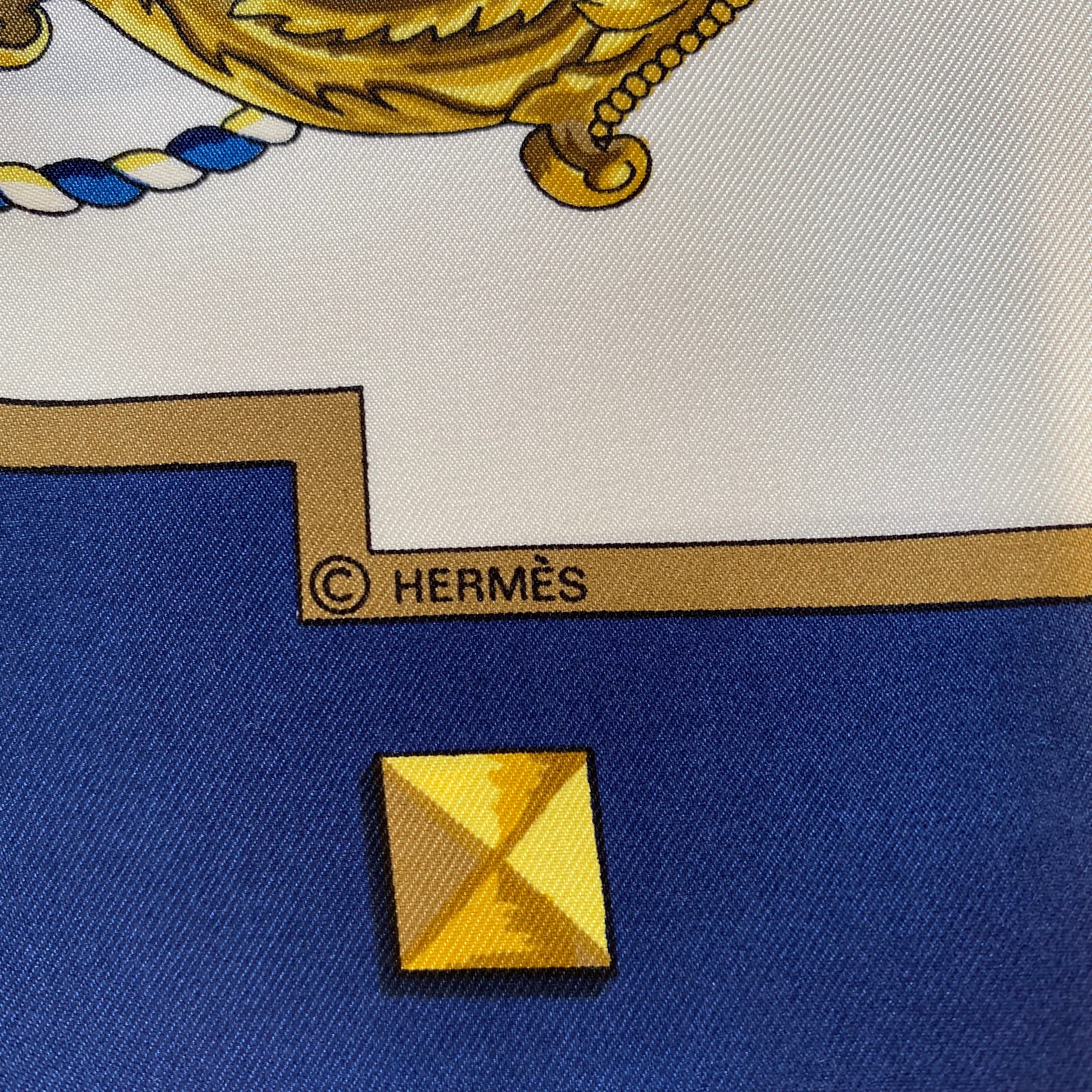 Brand New Boxed Hermès Les Clefs Silk Scarf