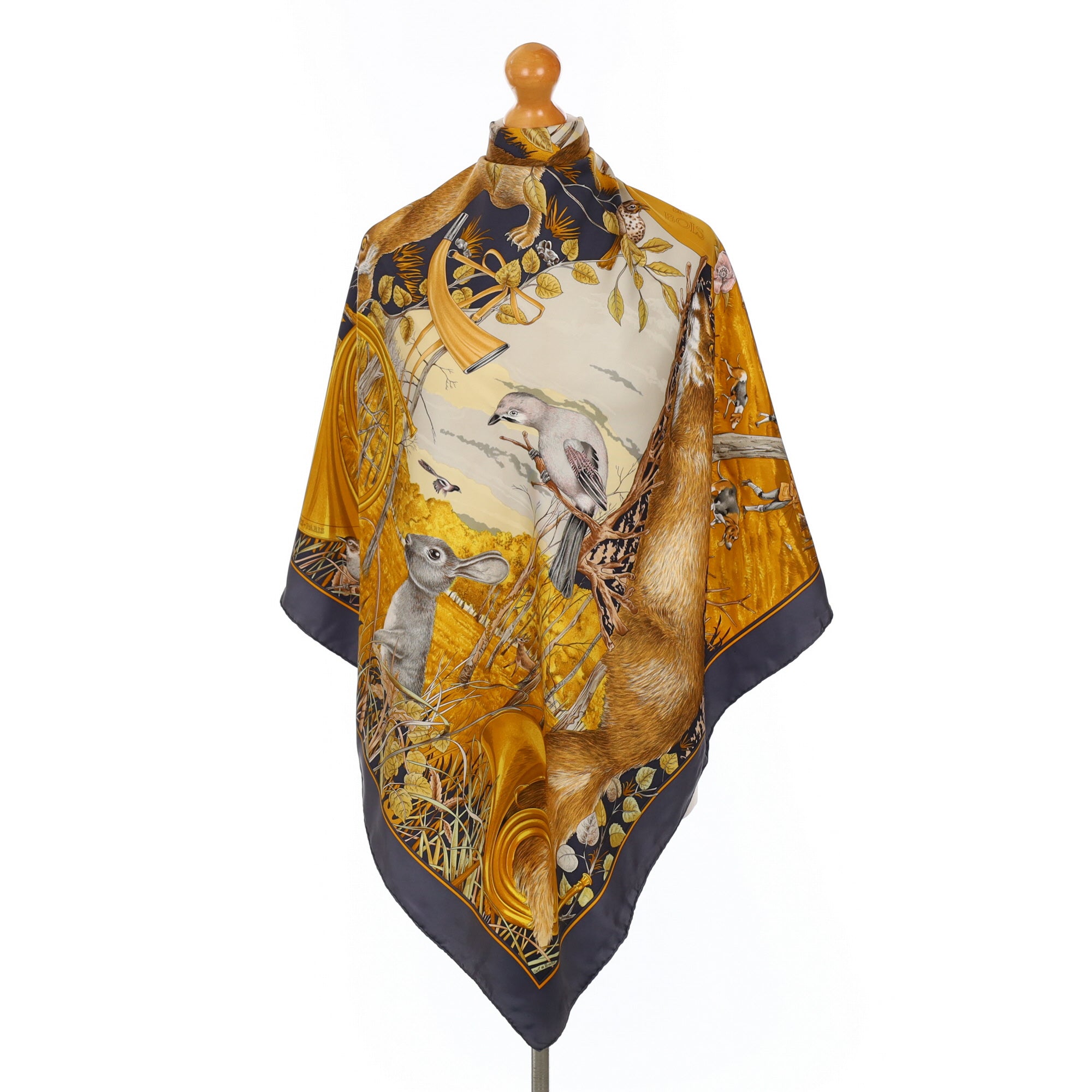 Hermès Chasse au Bois Silk Scarf