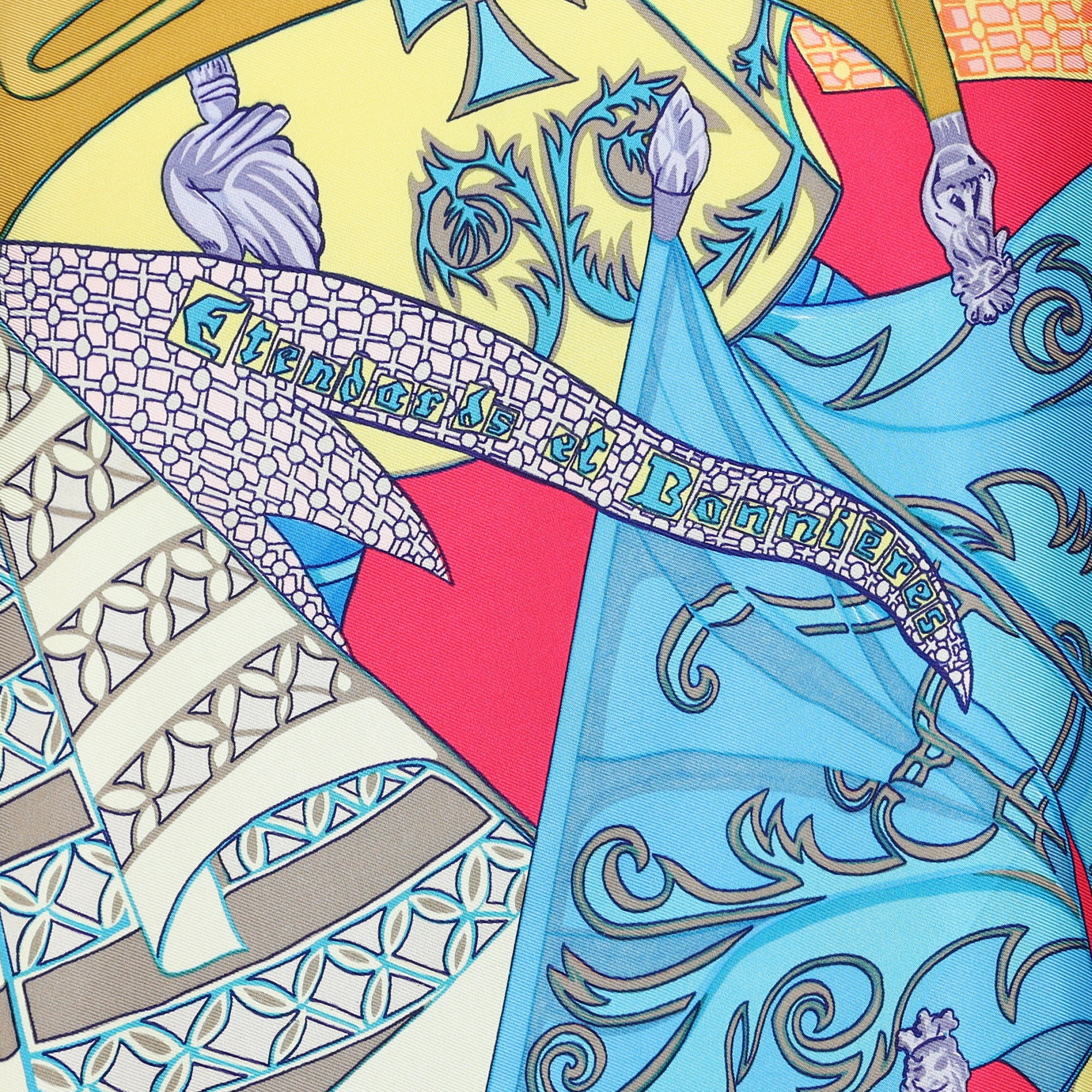 Hermès Étendards Et Bannières Silk Scarf