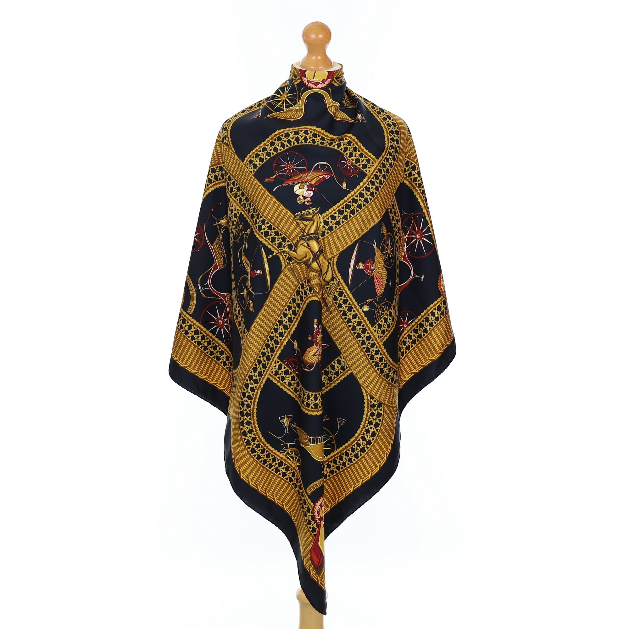 Hermès Voitures Paniers Silk Scarf