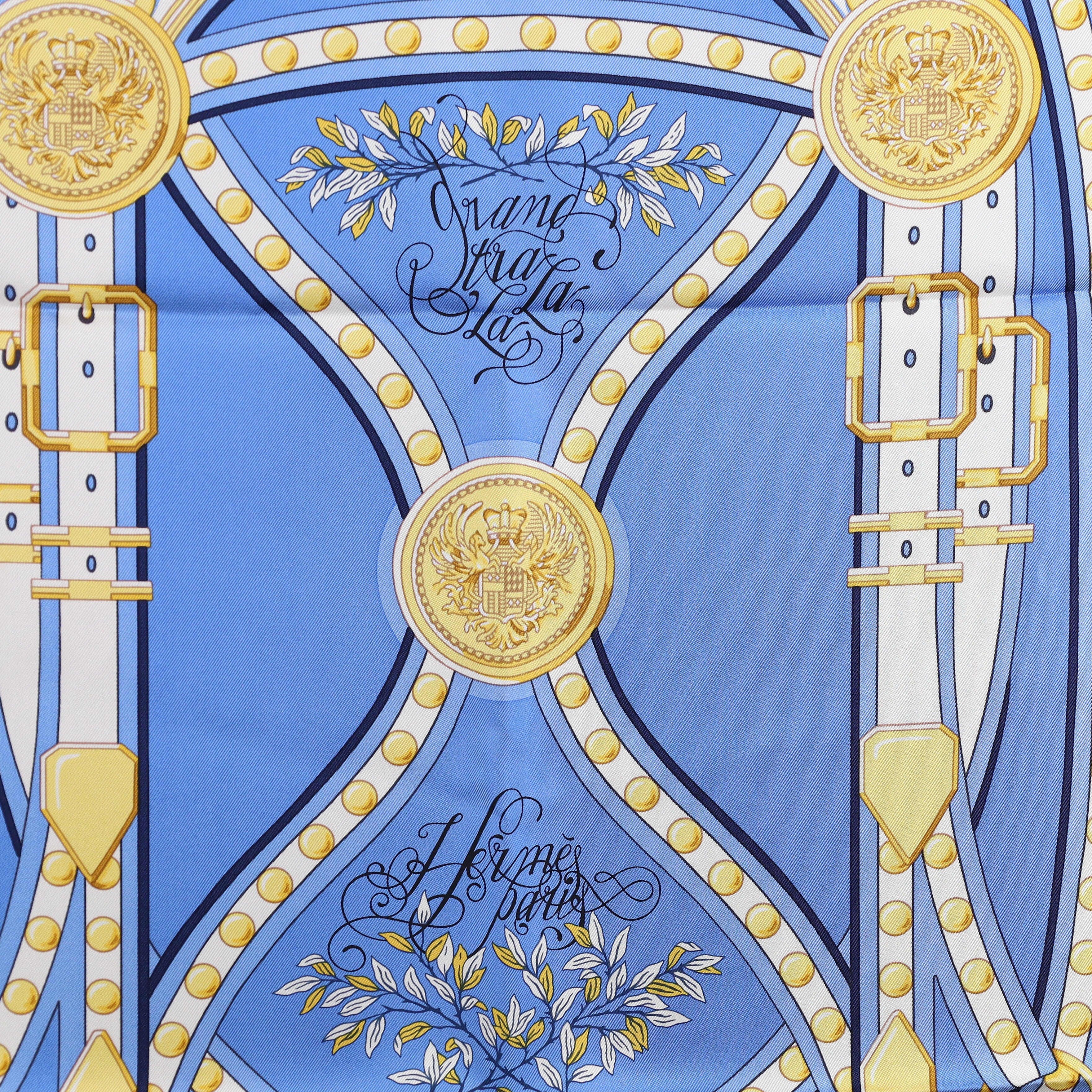 Brand New Boxed Hermès Grand Tralala Silk Scarf
