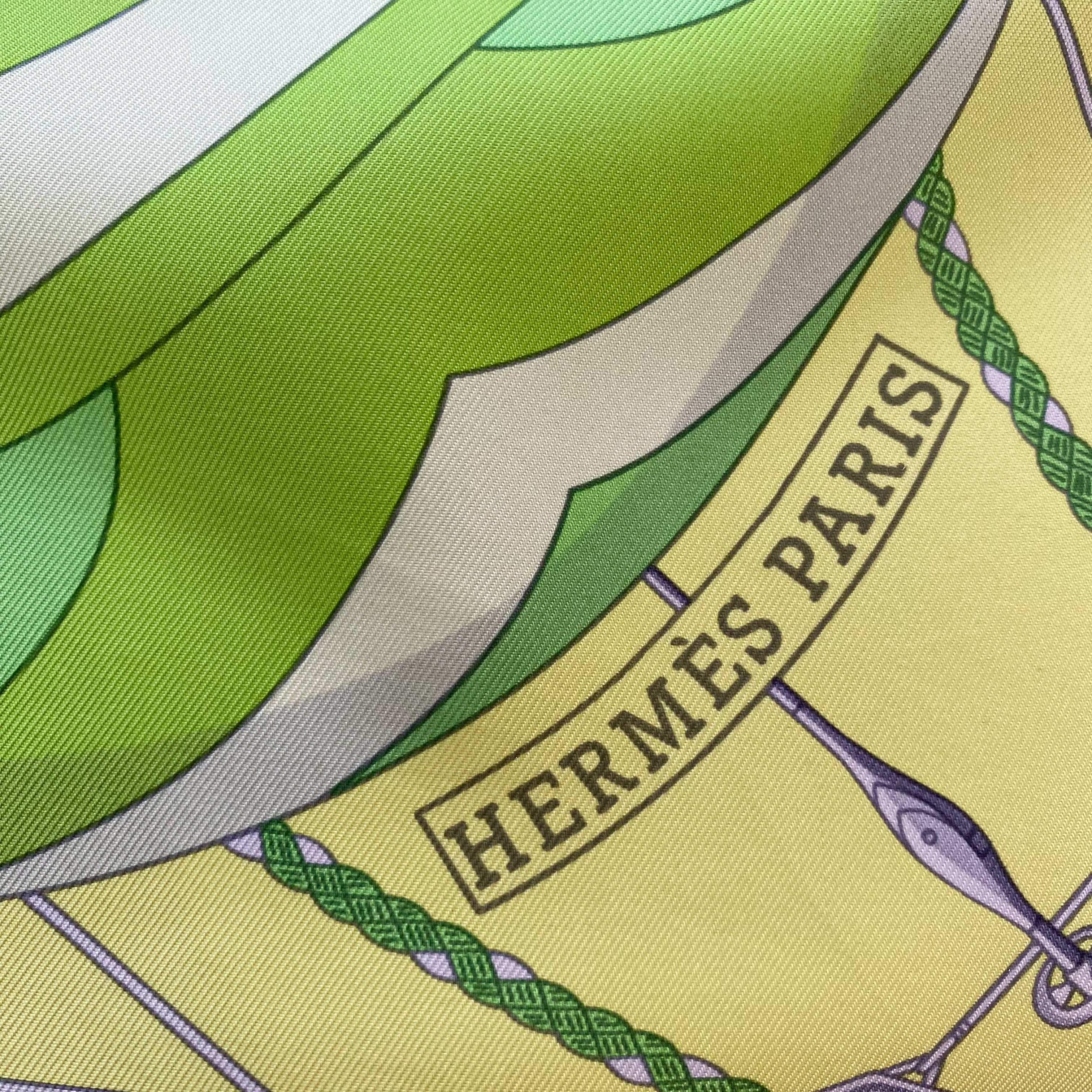 Hermès Spinnakers 1982 Designer Silk Scarf