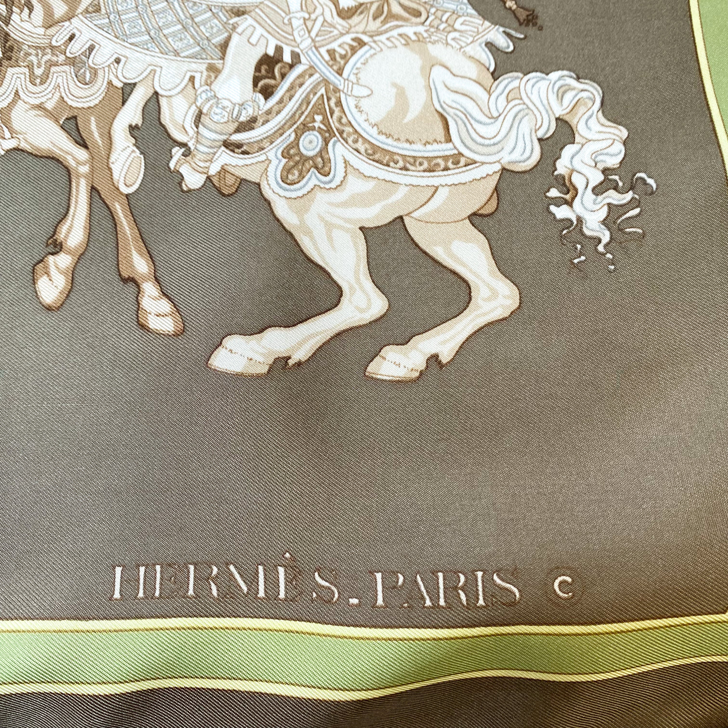 Boxed Hermès Carrousel Hermès Silk Scarf