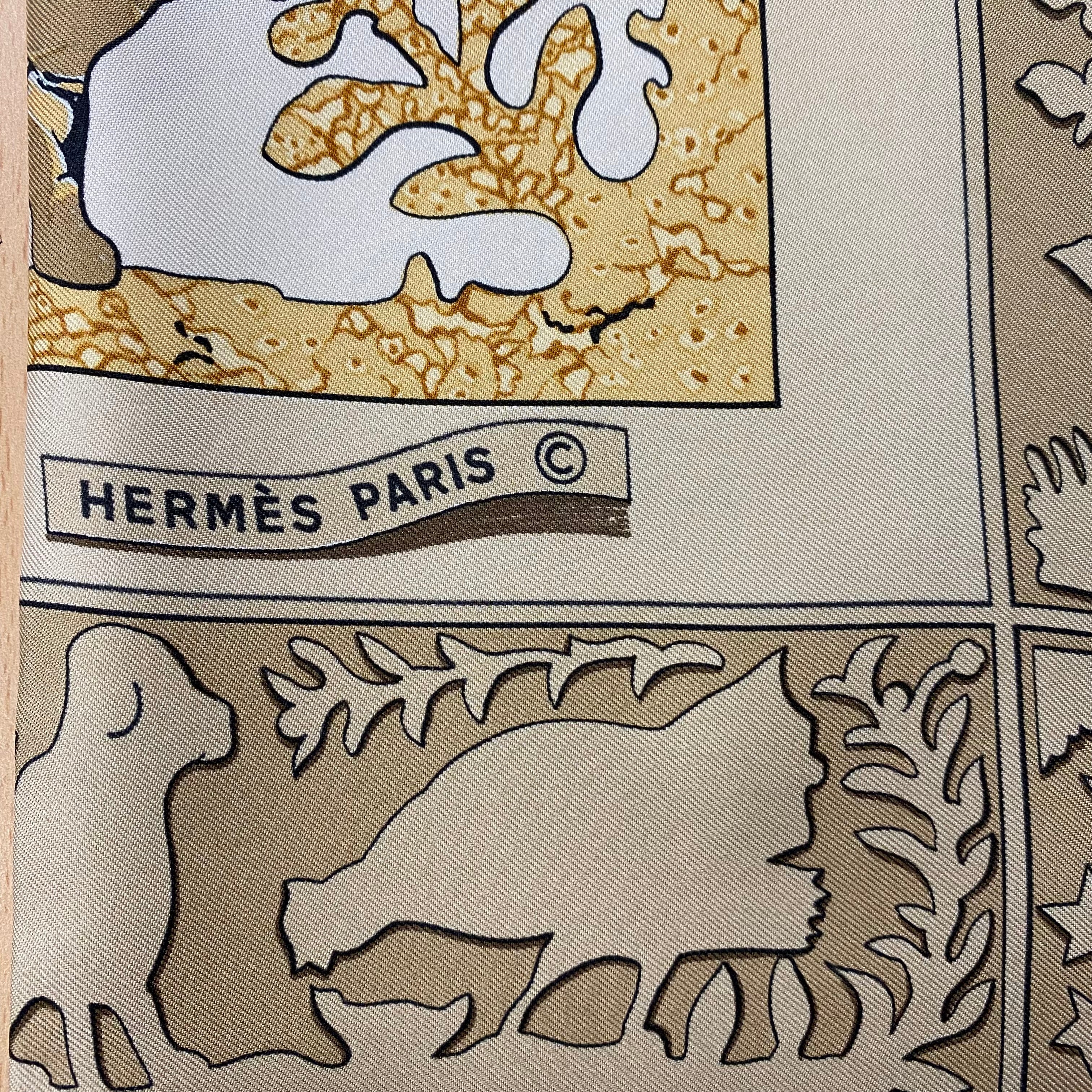 Hermès Early America Silk Scarf Rare