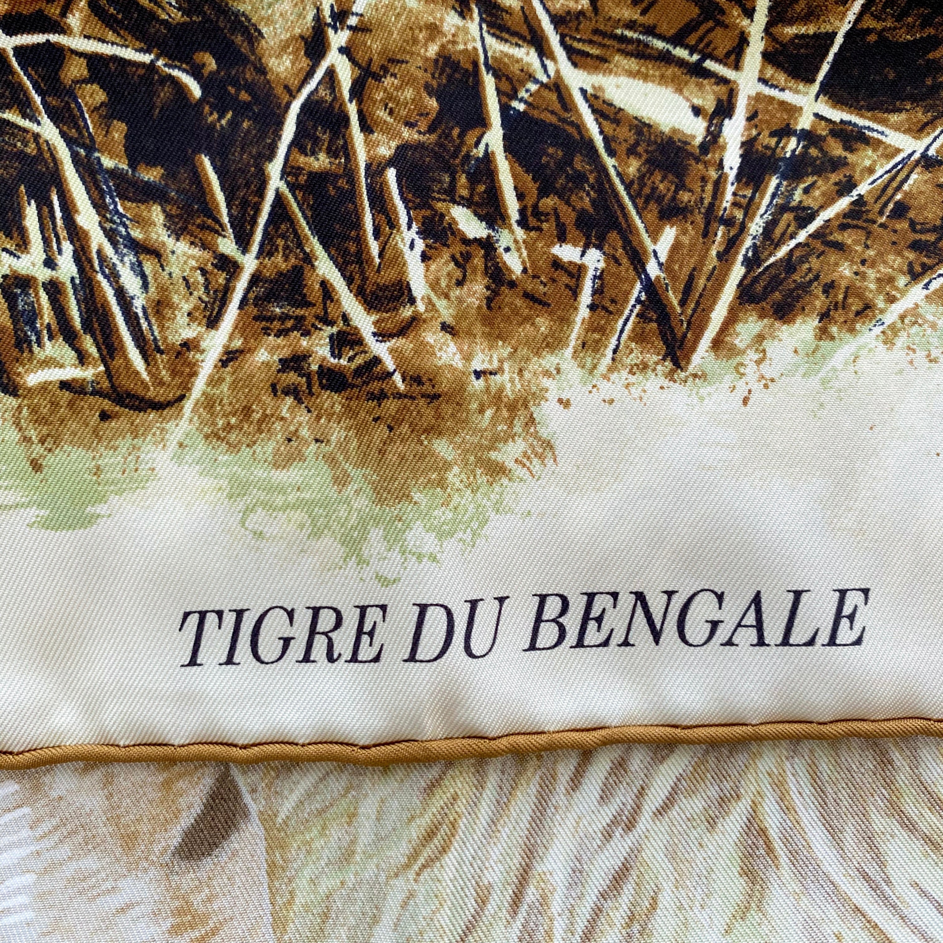 Brand New Hermès Boxed Tigre Du Bengale Silk Scarf