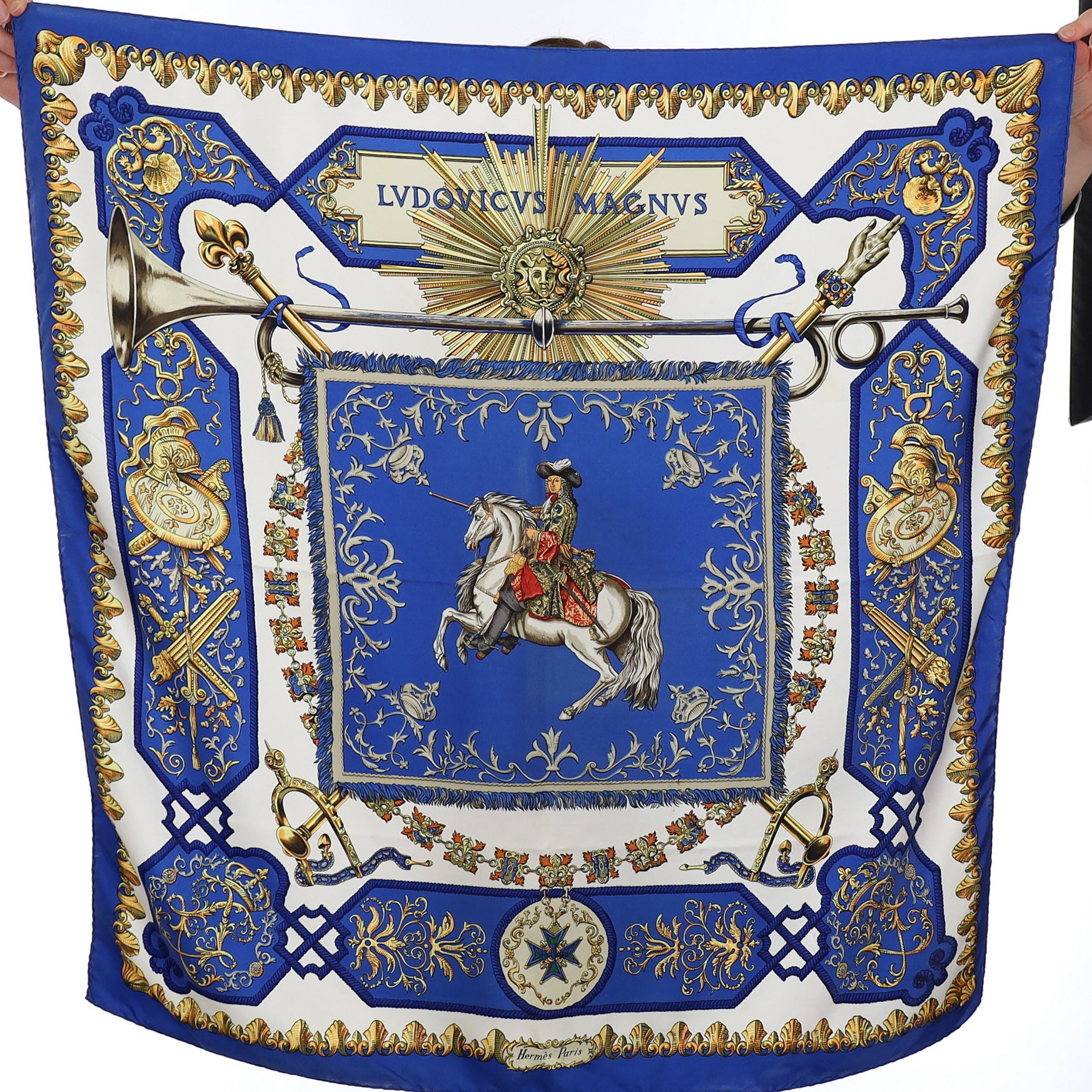 Hermès Lvdovicvs Magnvs Silk Scarf