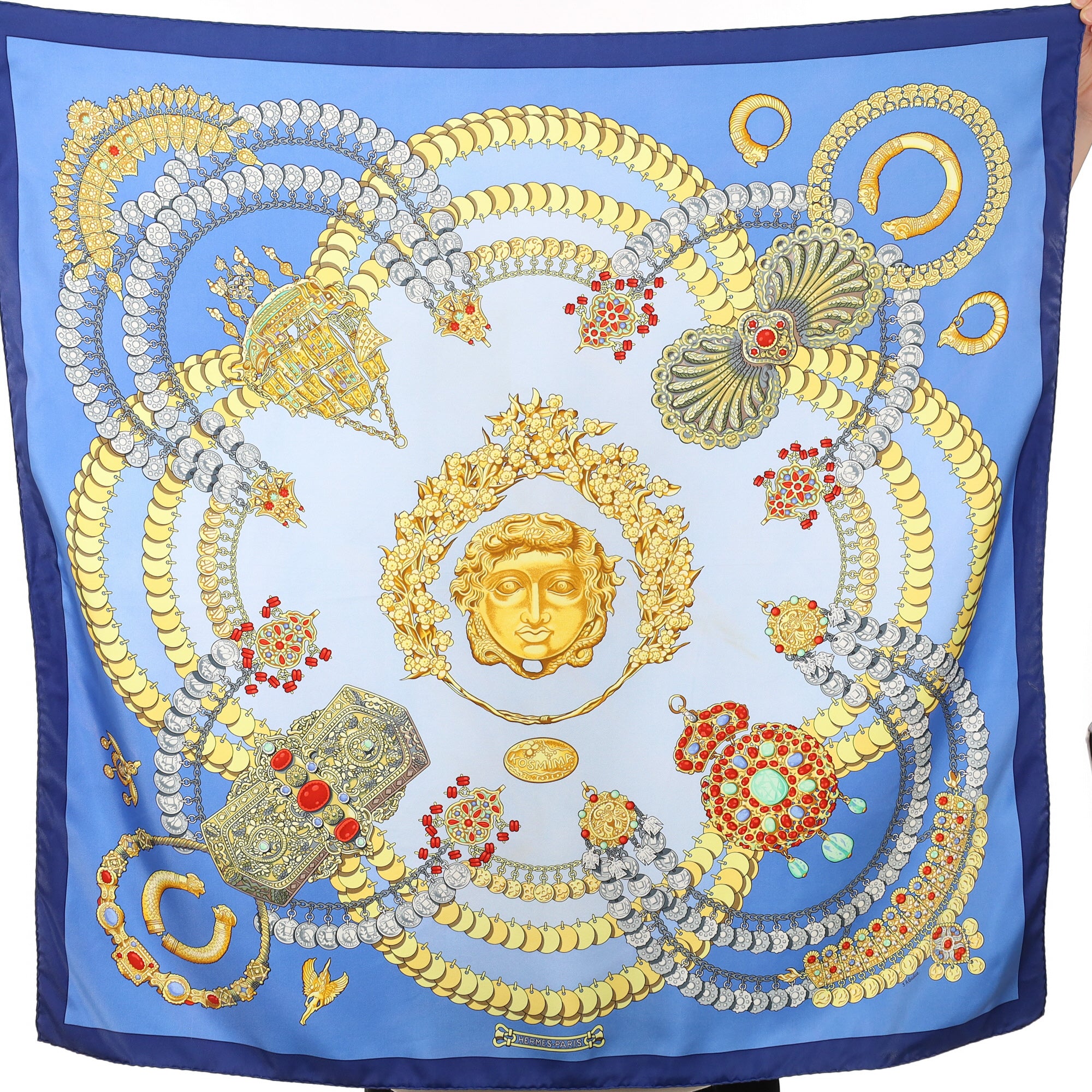 Hermès Kosmima Vintage Silk Scarf Quite Rare