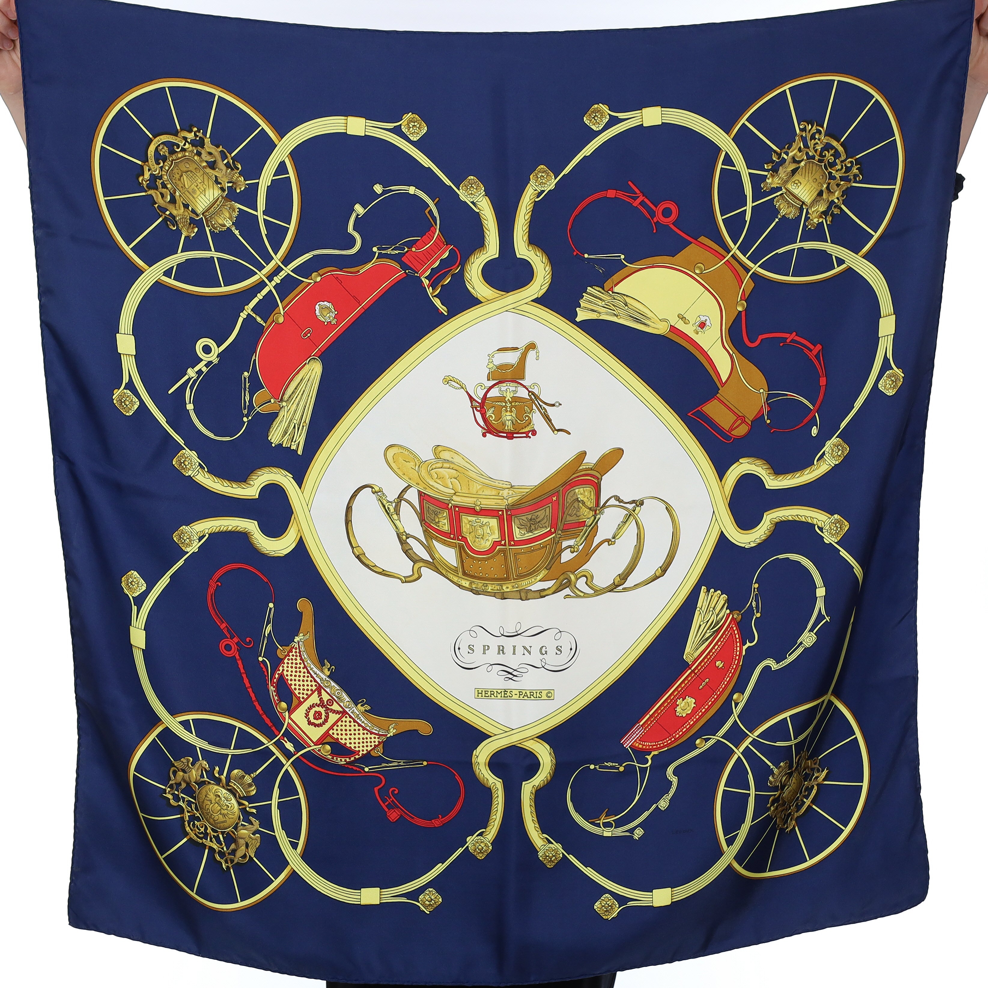 Hermès Springs Silk Scarf