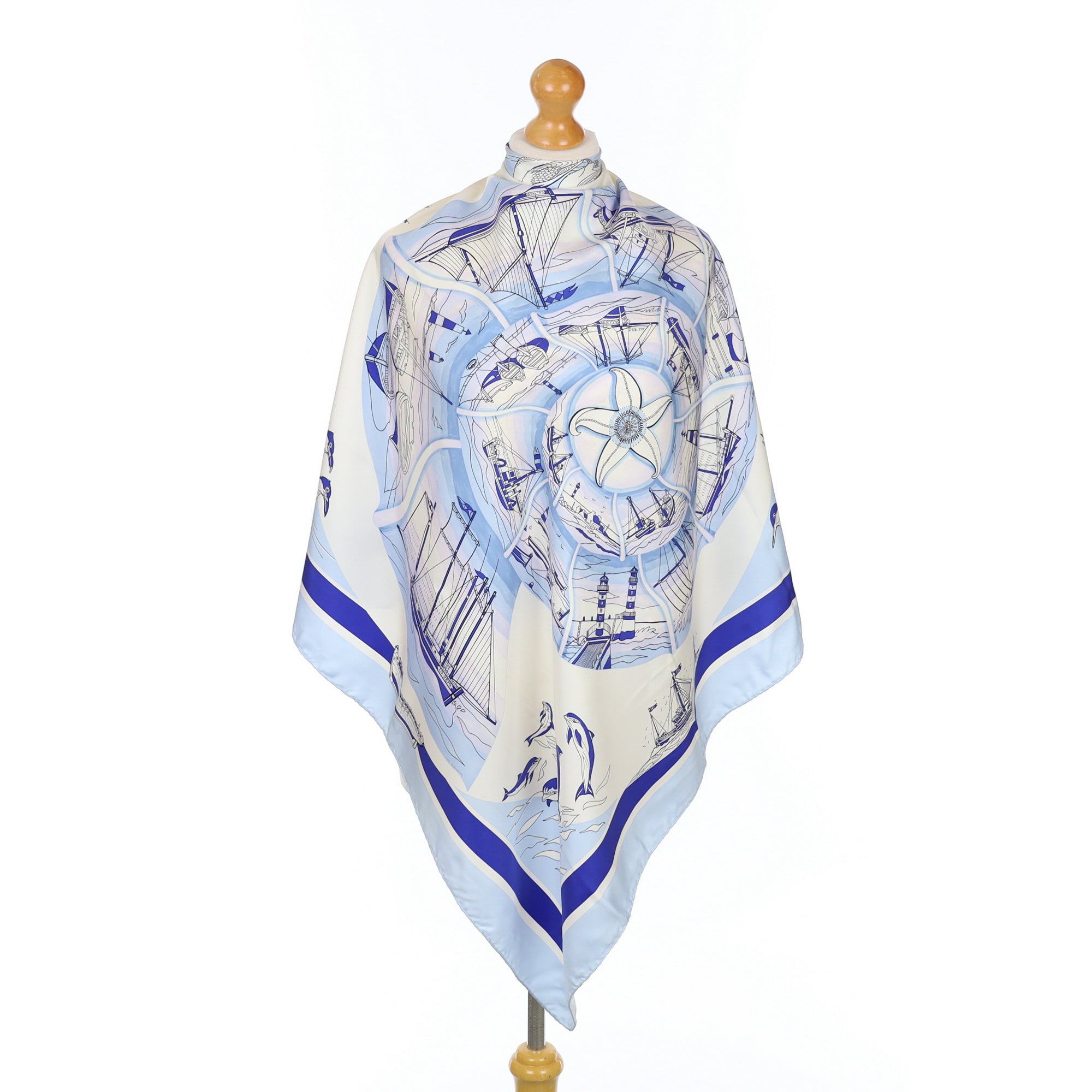 Hermès Compagnons De Mer Silk Scarf