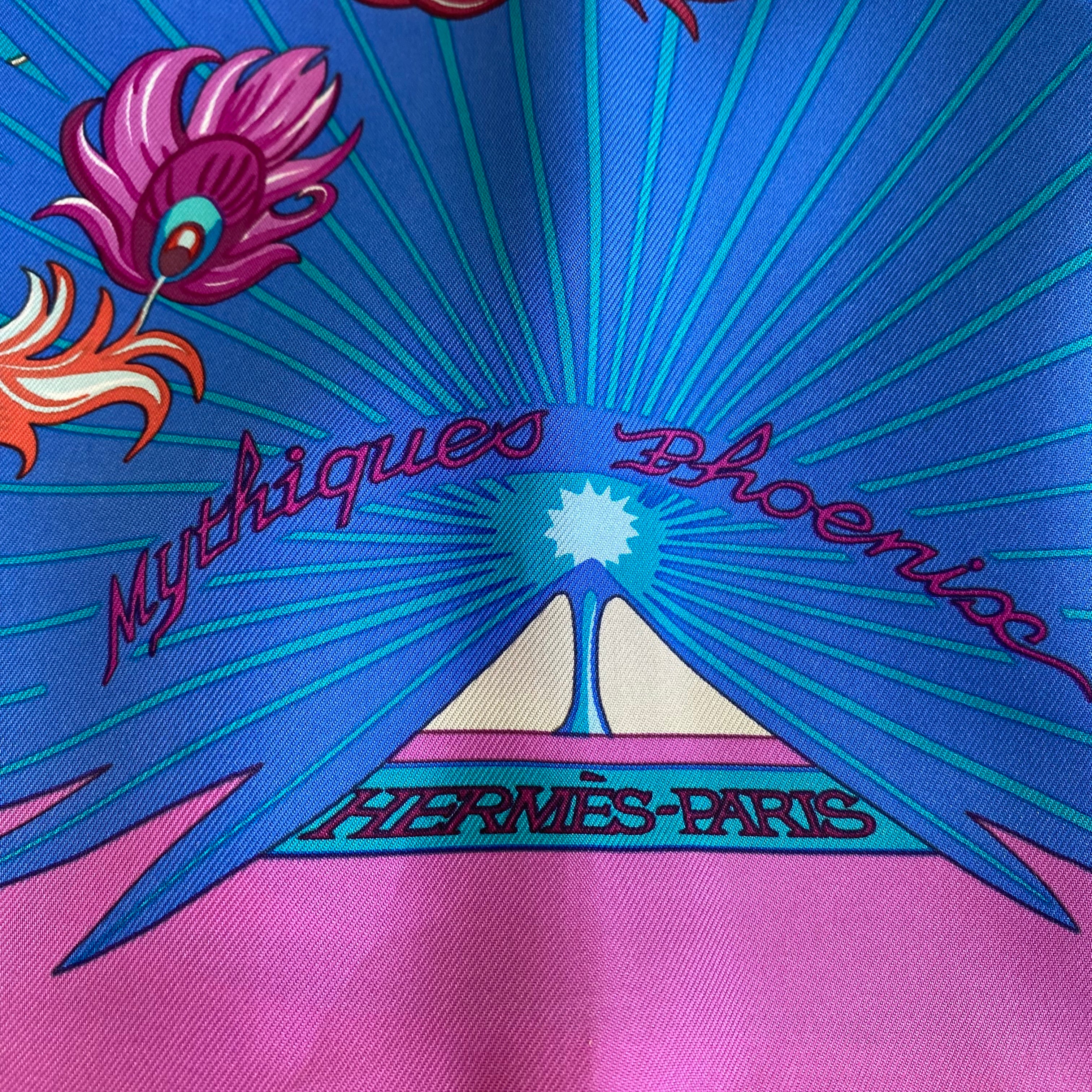 Immaculate Hermés Mythiques Phoenix Silk Scarf Quite Rare