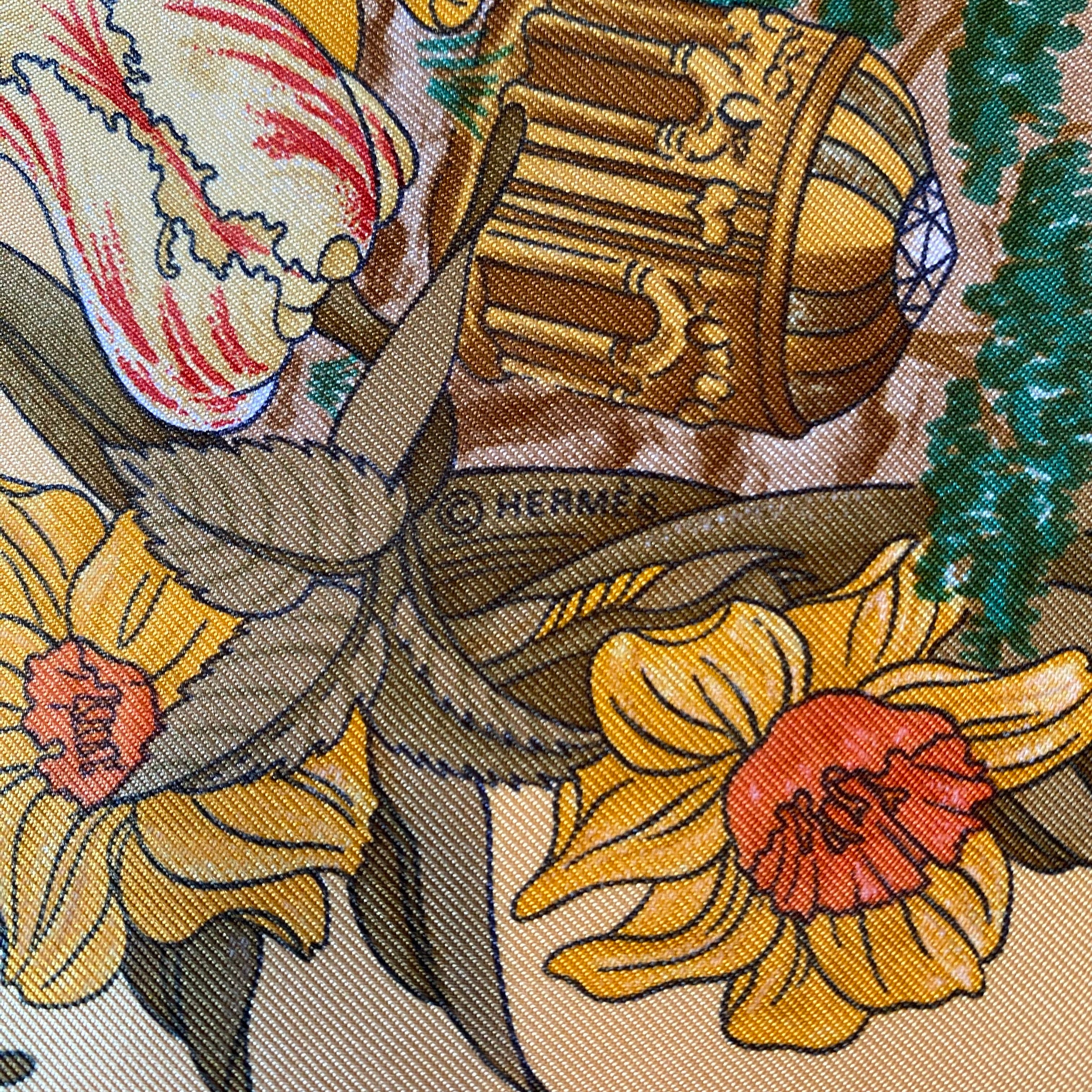 Hermès Au Pays de Cocagne Silk Scarf