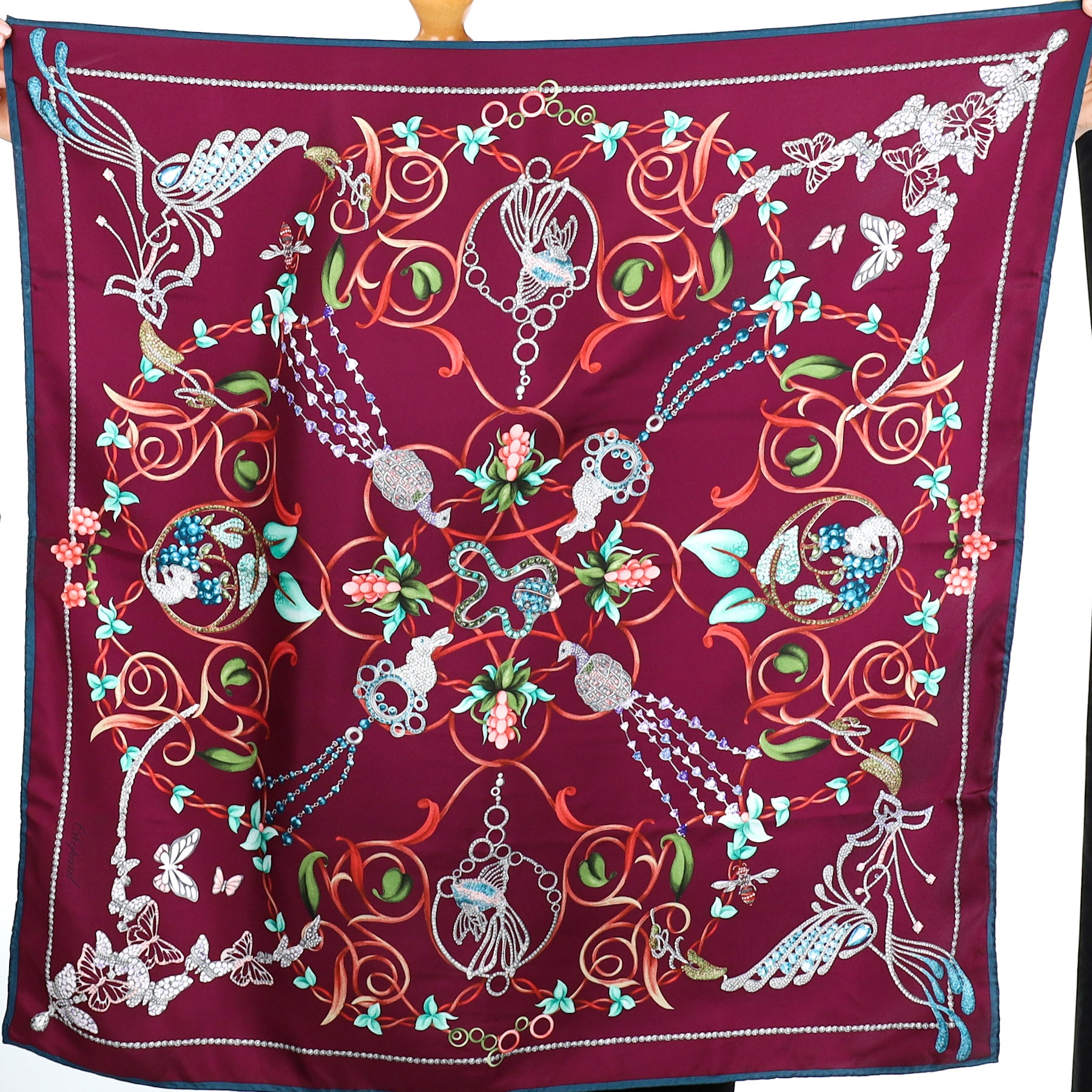 Chopard Jewel Patterned Silk Scarf